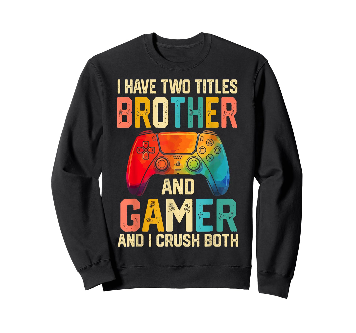 Funny Brother Gamer Graphic Tee Men Boys Teens Video Gaming T-Shirt