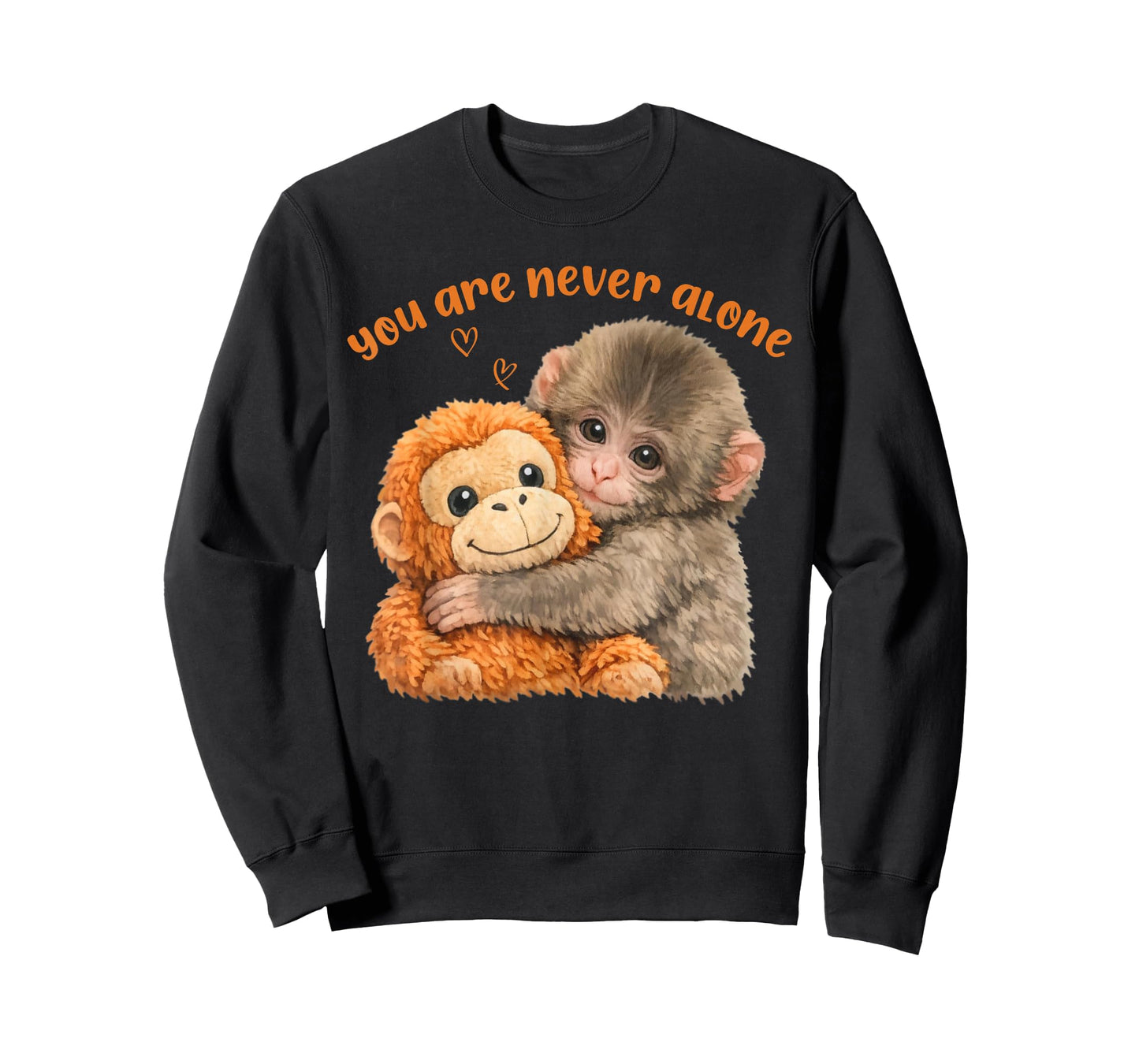 You are Never Alone Punch The Cute Baby Monkey Meme T-Shirt