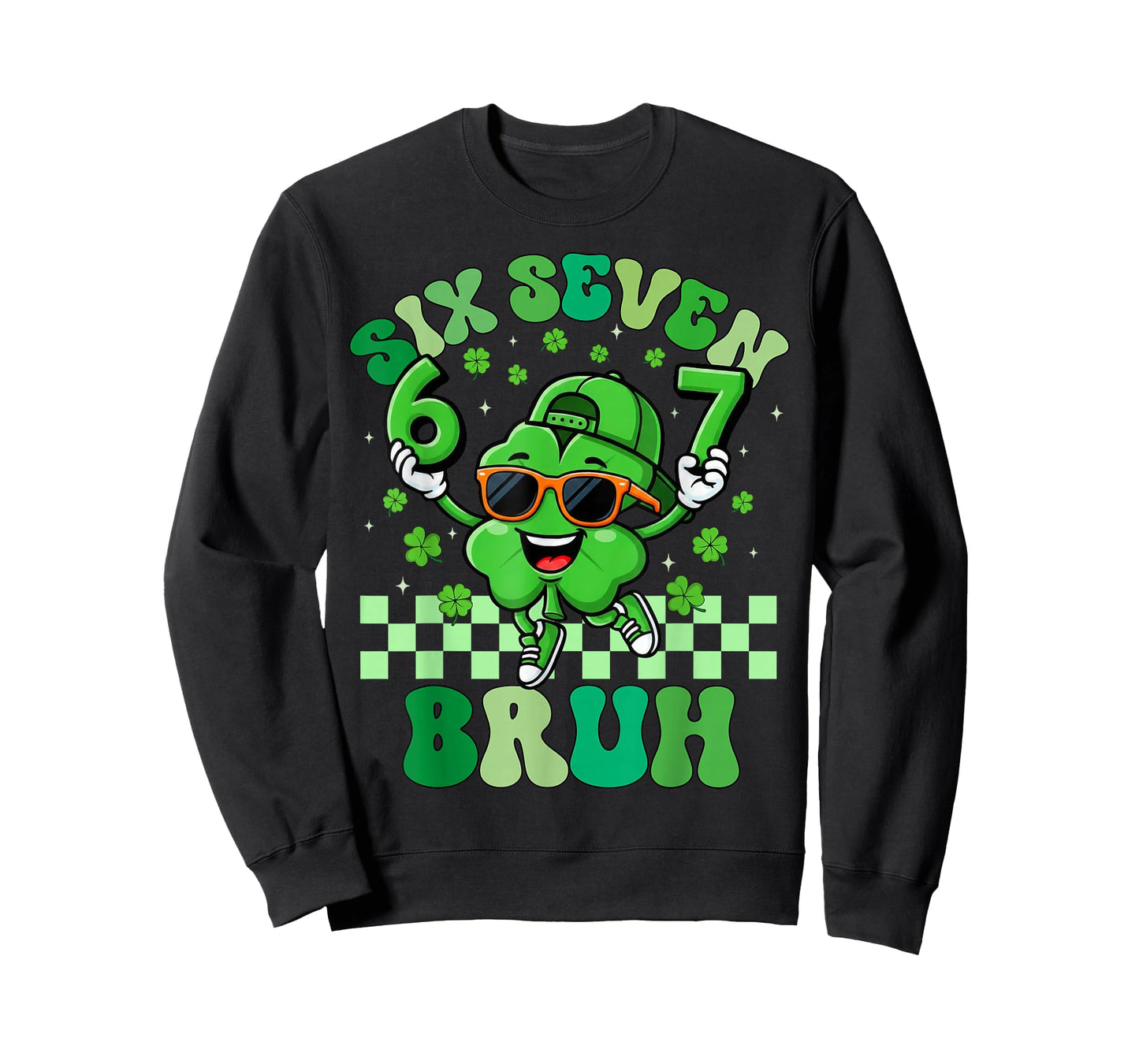 Six Seven 67 Meme St Patricks Day for Boys Girls Teens Kids T-Shirt