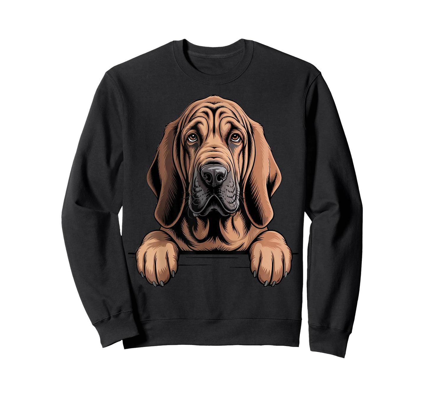 Bloodhound Funny Peeking Pocket Puppy Dog Lover T-Shirt