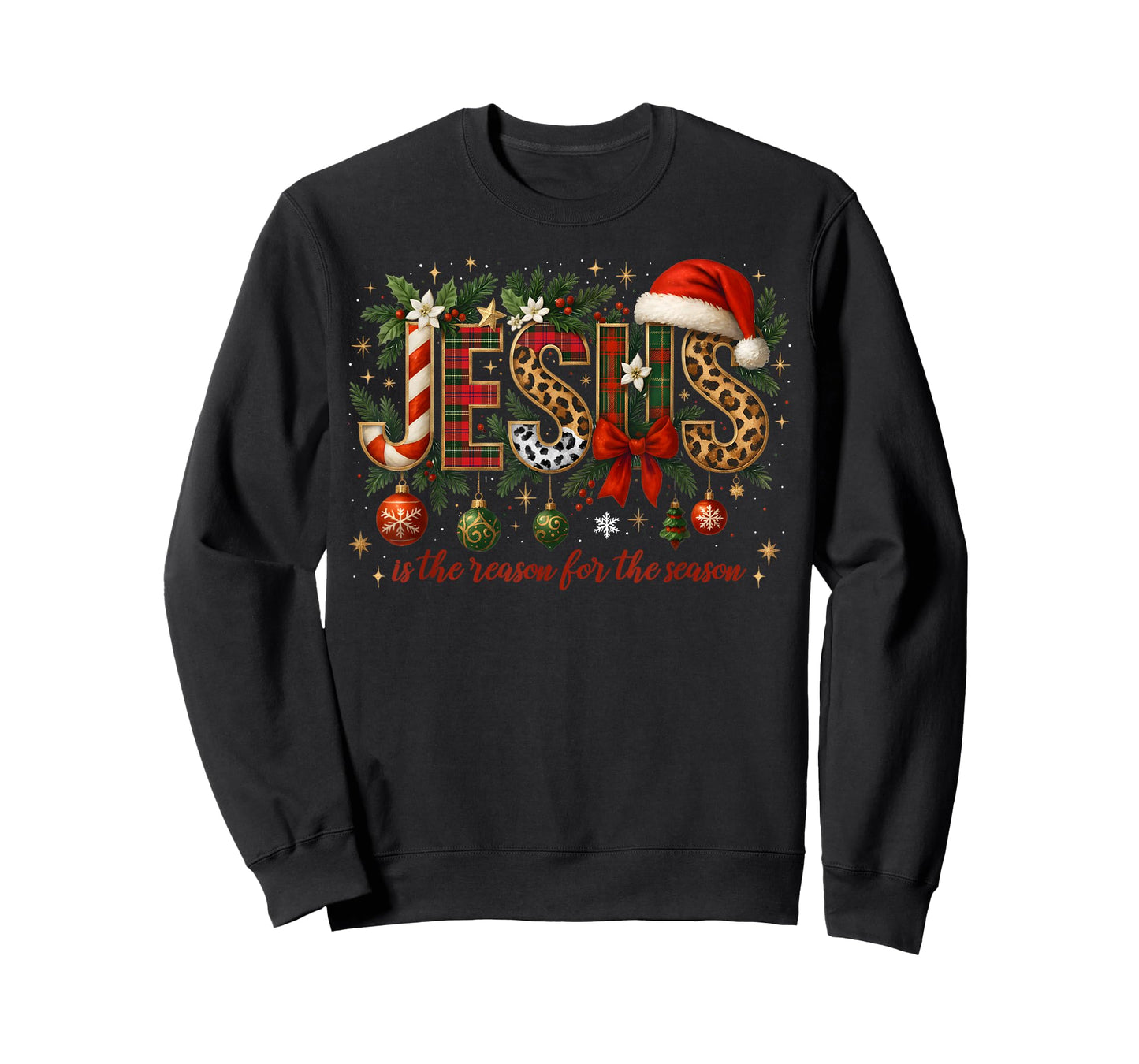 Jesus is The Reason for Season Christmas Christian Xmas T-Shirt