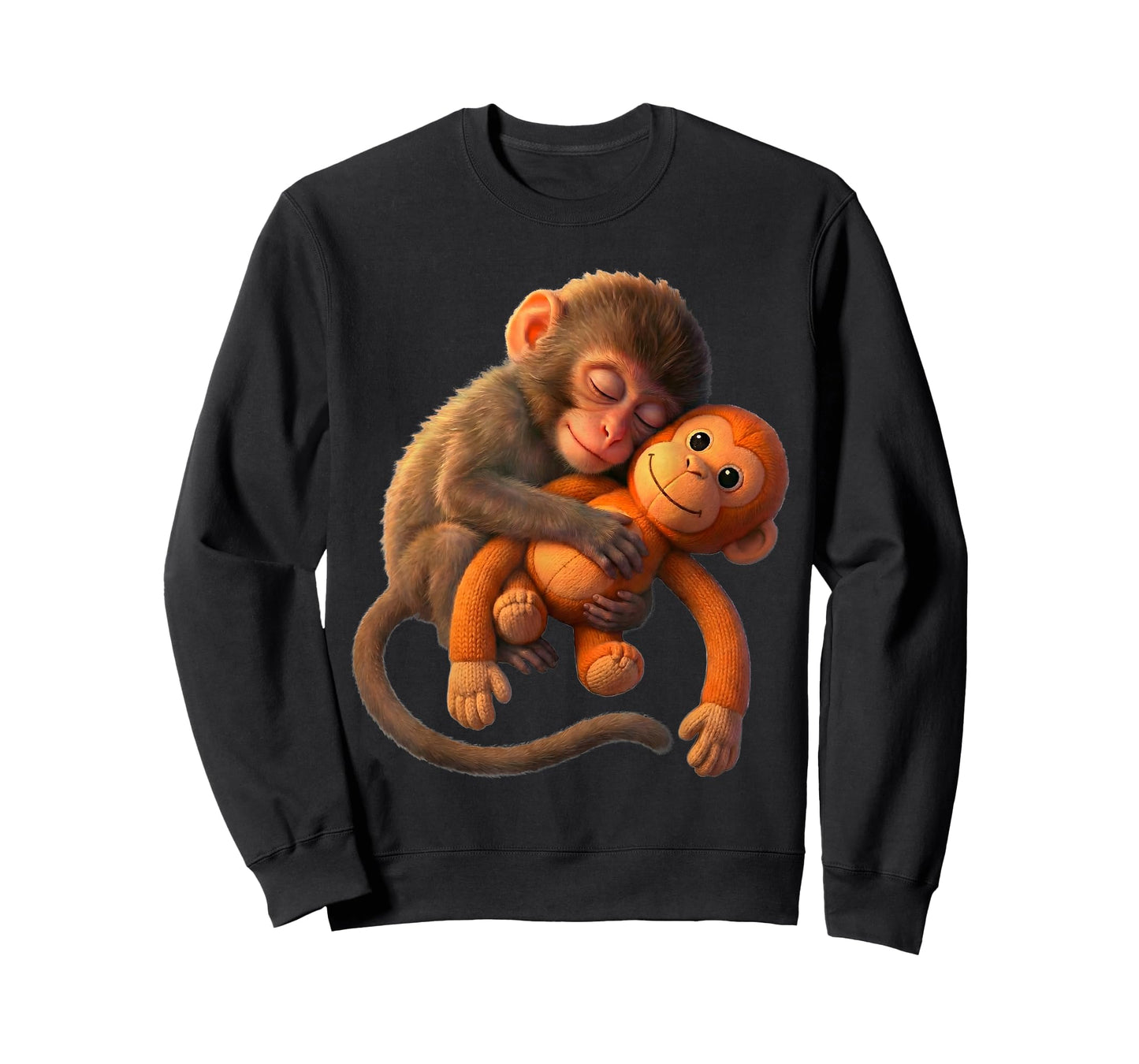 Baby Monkey Punch Mama Monkey Toy Warm Hug Cute Meme Tees T-Shirt