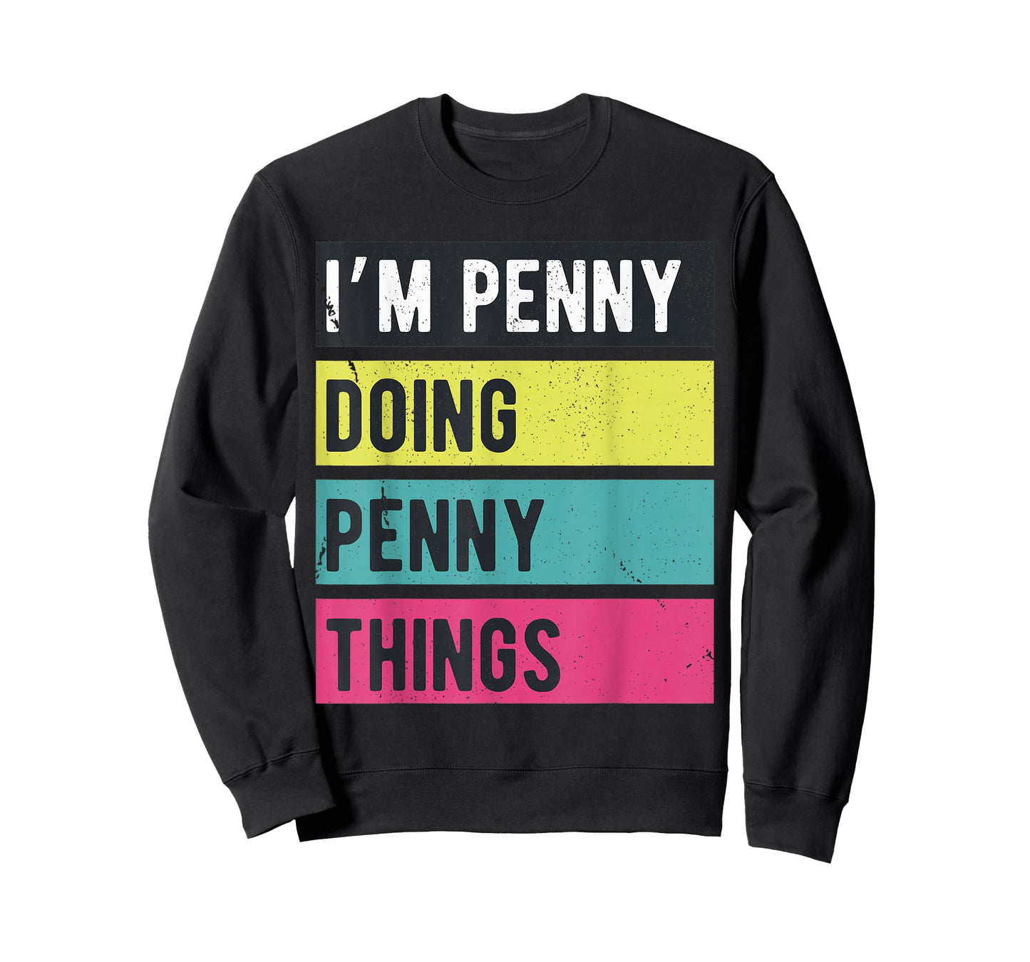 Doing Penny Things Funny Personalized Names Retro T-Shirt
