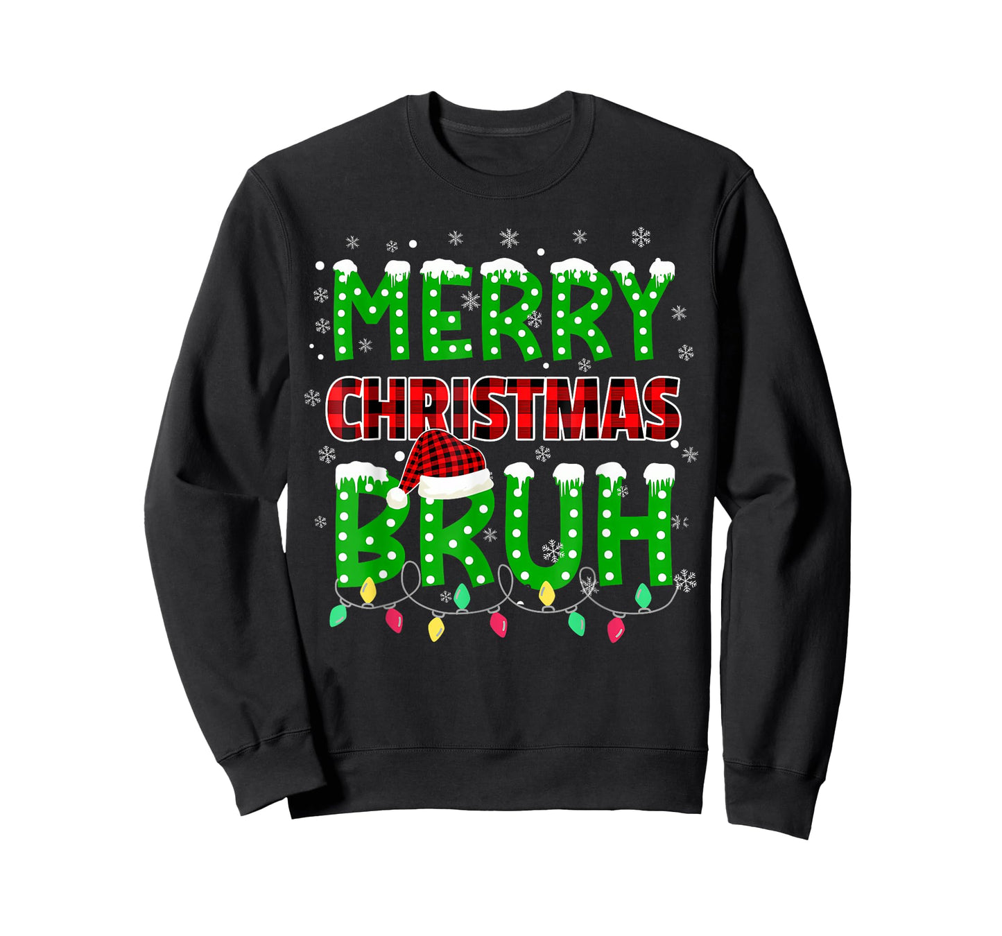 Bruh Christmas Kids Teens Boys Funny Christmas Humor Meme T-Shirt