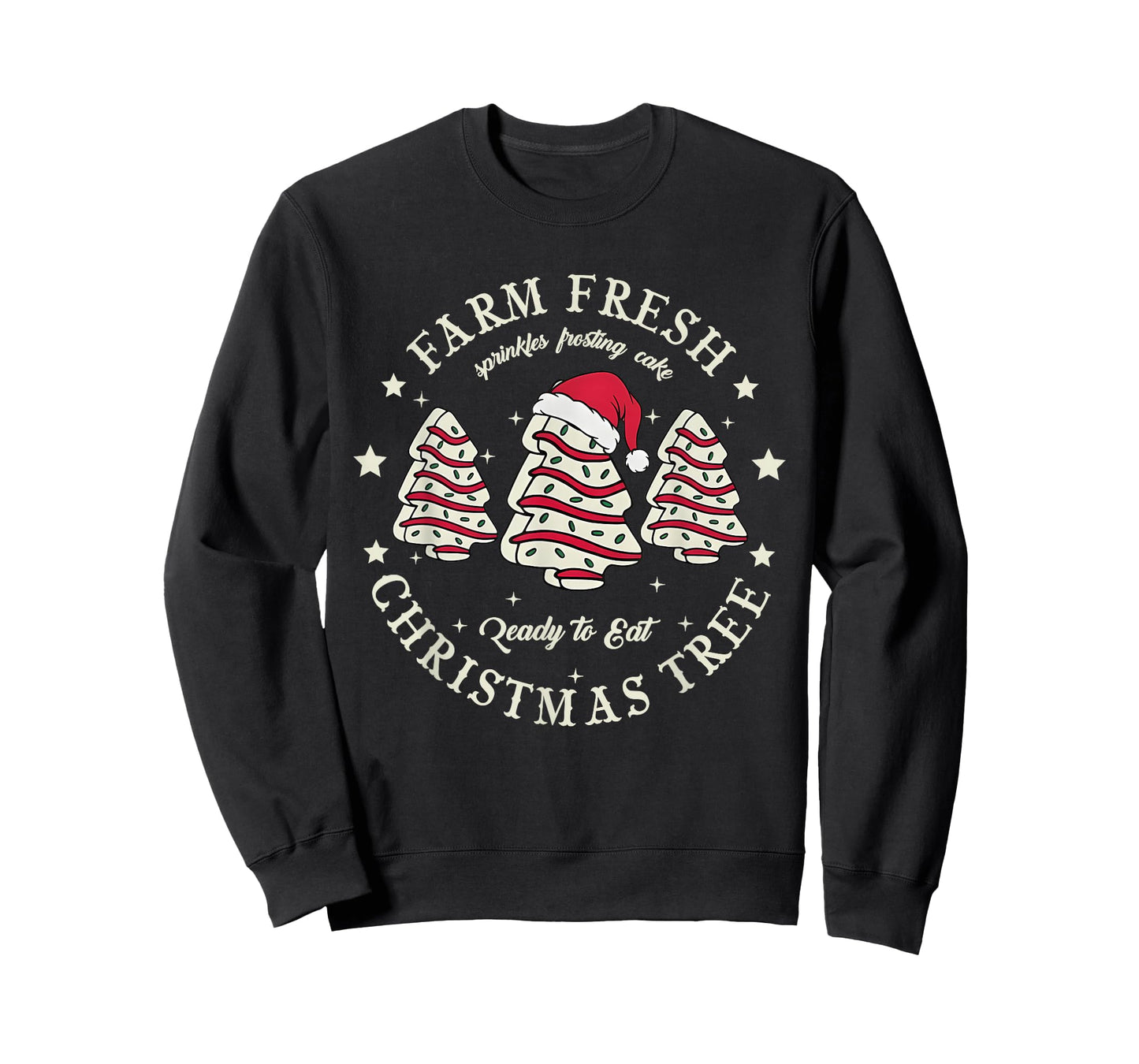 Farm Fresh Christmas Tree Xmas Cake Holiday Family Matching T-Shirt