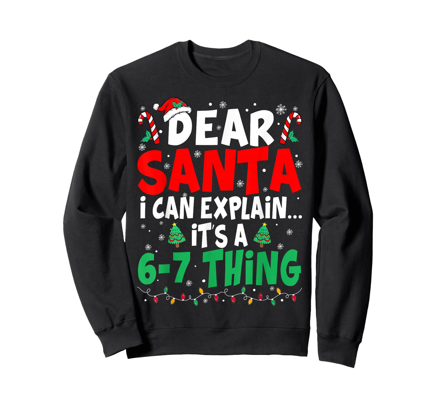67 Meme Dear Santa 6 7 Funny Christmas Six Seven Kids Boys T-Shirt