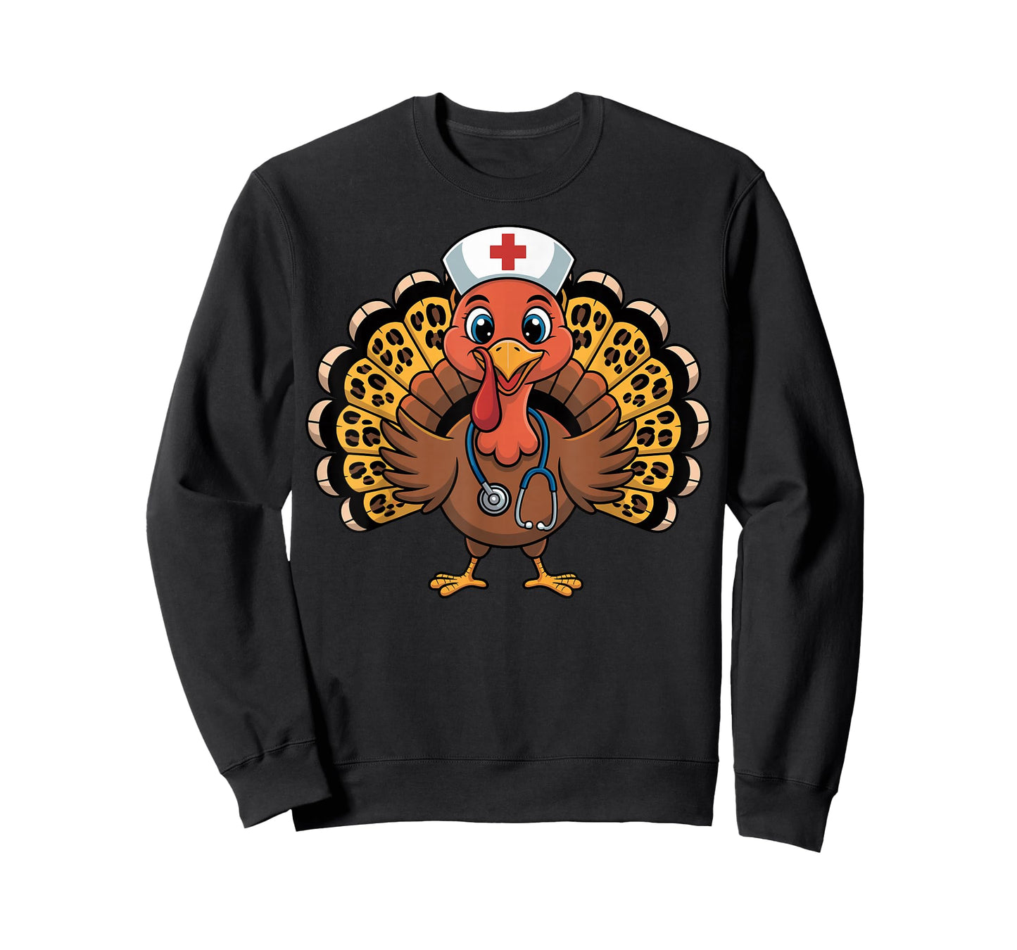Thanksgiving Nurse Turkey RN ICU ER NICU Nurse Scrub T-Shirt