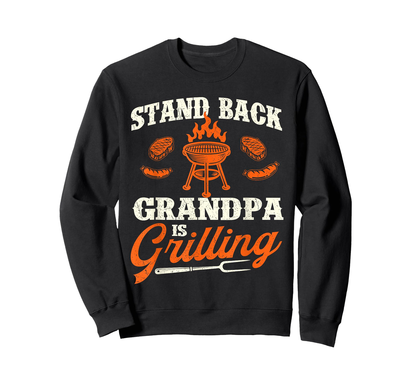 Stand Back Grandpa is Grilling - Grandfather BBQ Papa T-Shirt