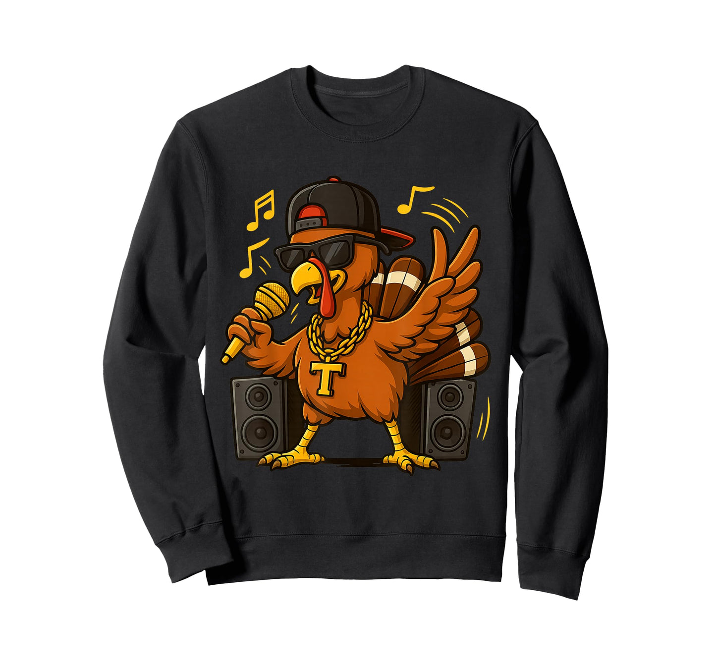Funny Rapper Turkey:Hip Hop Thanksgiving Day Drip Gift Idea T-Shirt