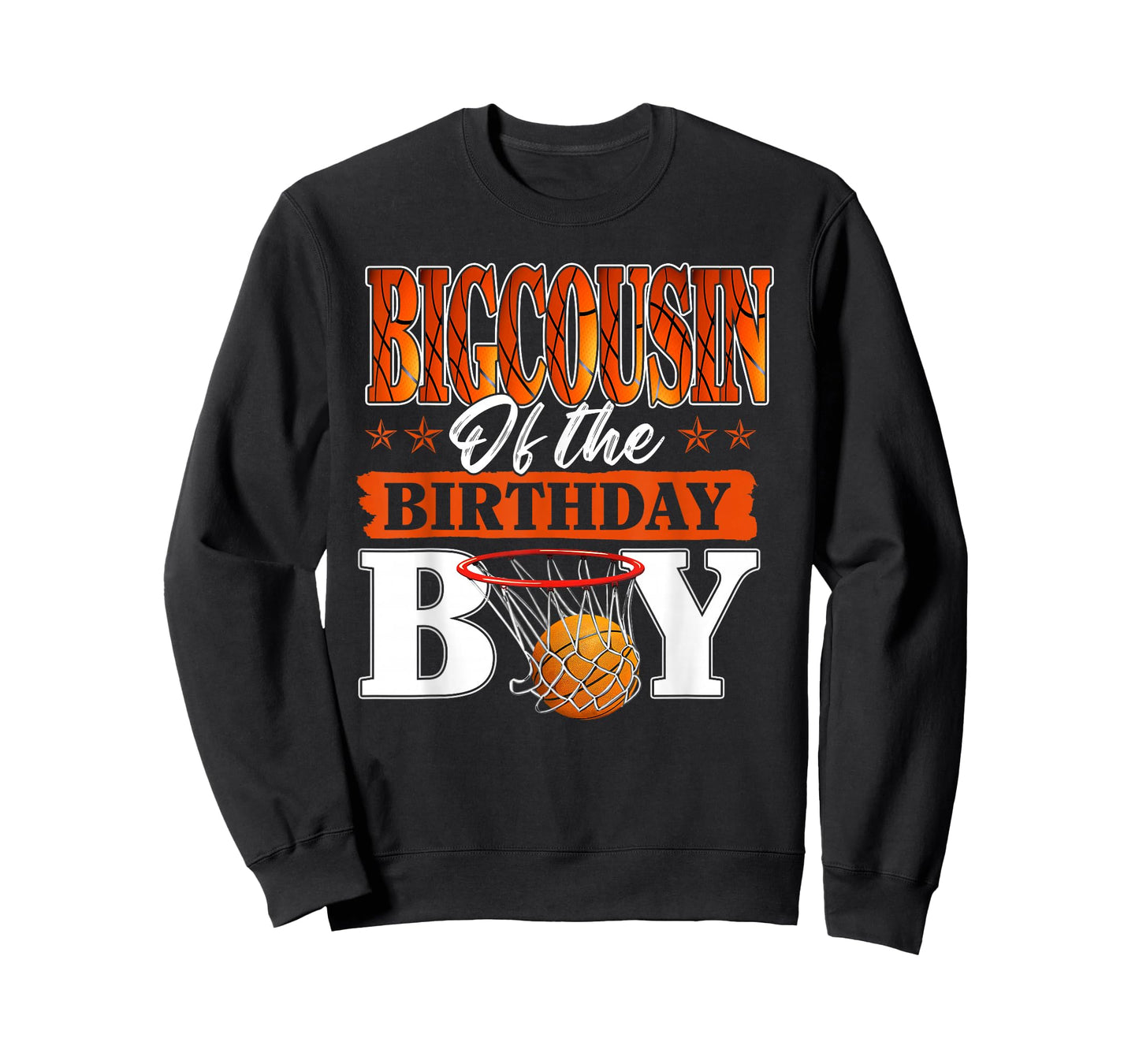 Basketball BIGCOUSIN of The Birthday Boy Family Matching T-Shirt