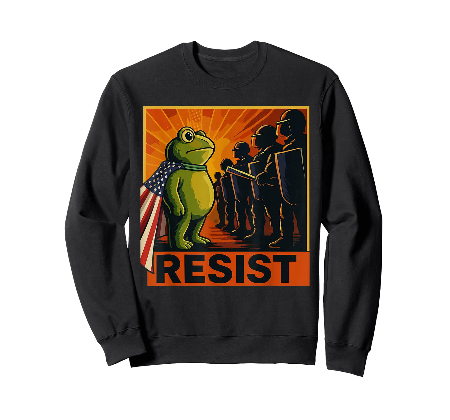 Frog Resist Portland Frog Protest Funny Nature Rally Design T-Shirt