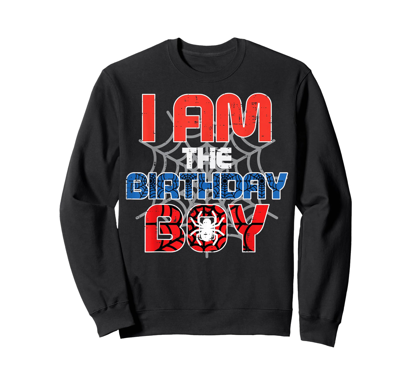 I Am The Birthday Boy Spider Party Family Matching Boys Kids T-Shirt