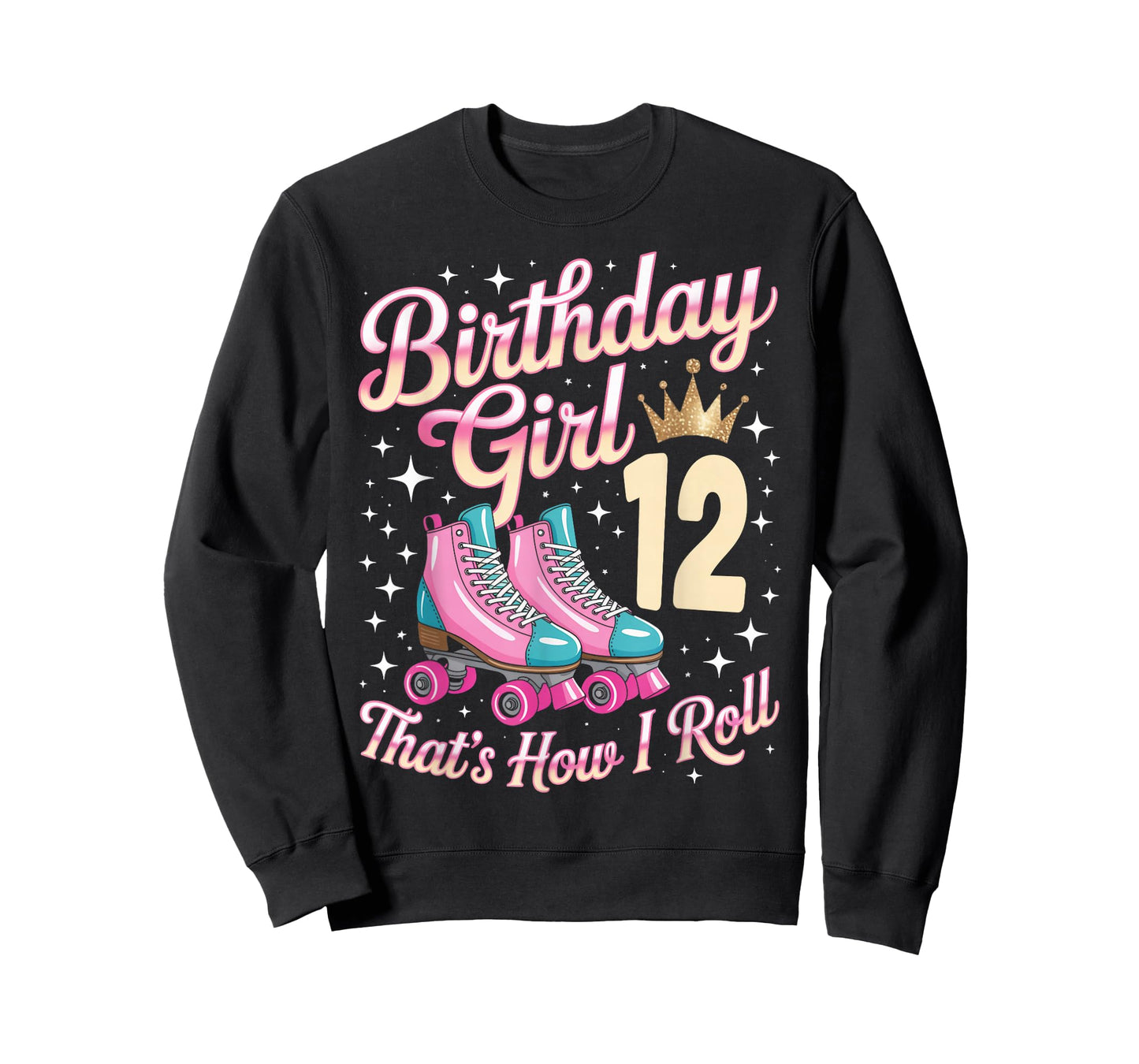 Birthday Girl 12 Roller Skating 12th Birthday Roller Skater T-Shirt