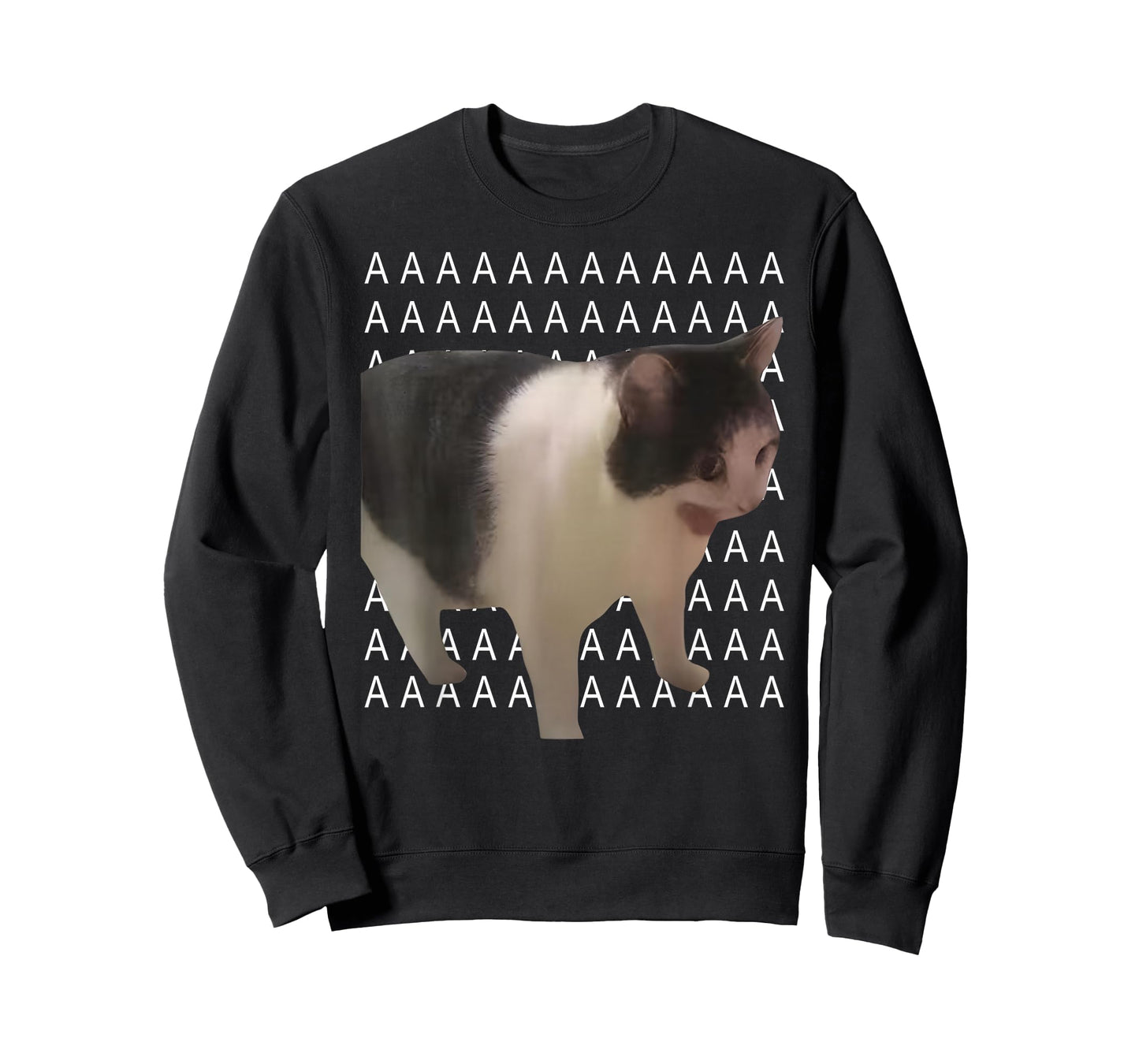 Funny Cat Shout Aaaaaaaaa Funny Cursed Internet Trendy Meme T-Shirt