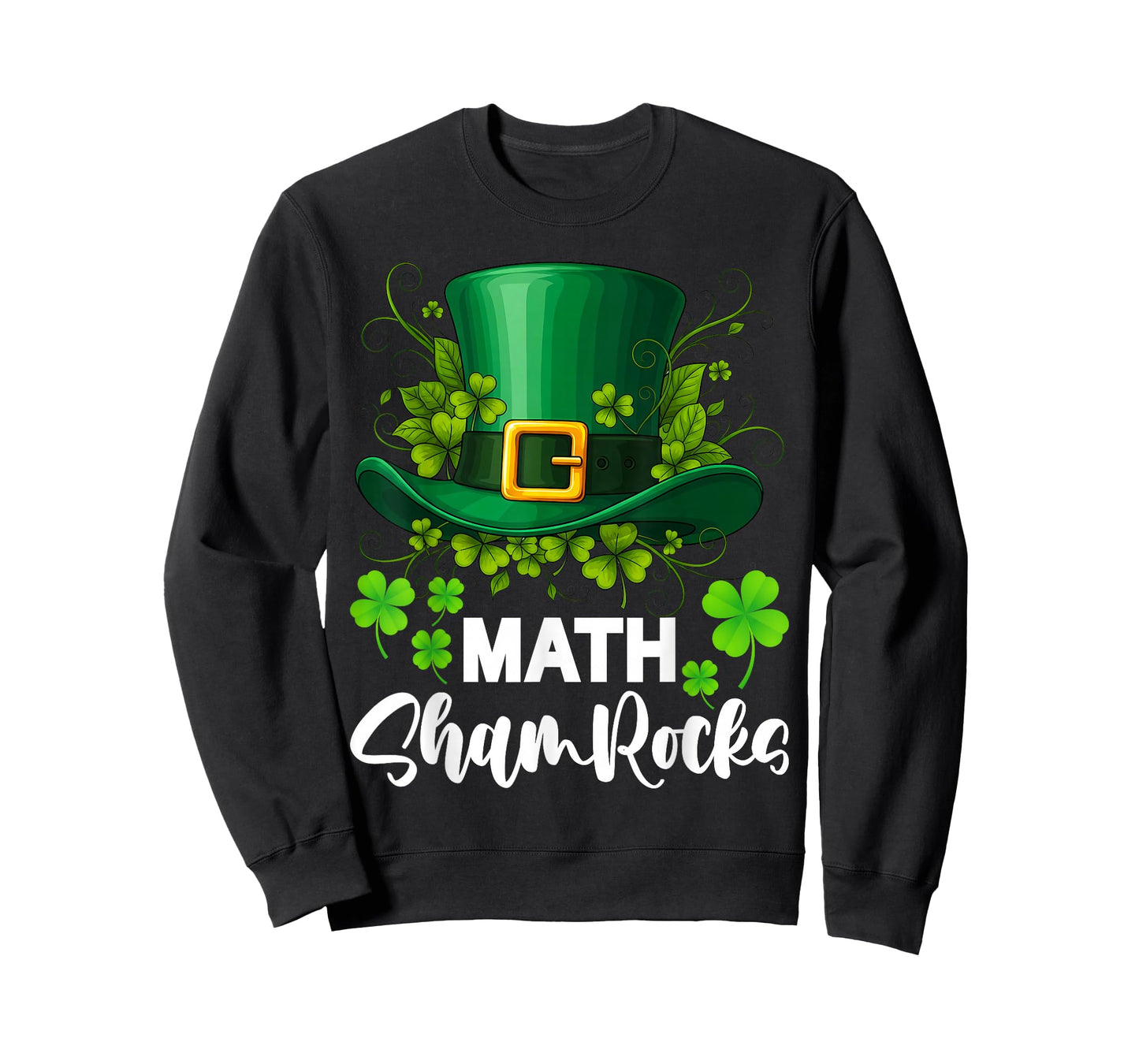 Math Shamrocks St. Patrick's Day School T-Shirt