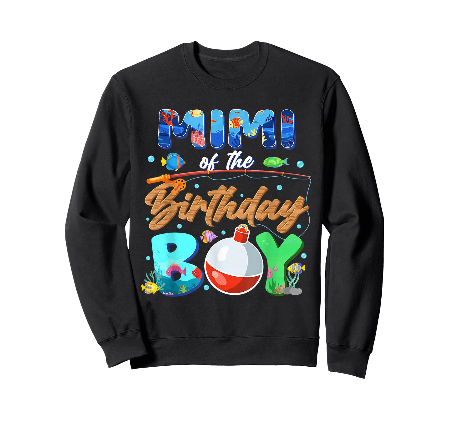 Mimi of The Birthday Boy Fishing Family Matching Bday T-Shirt