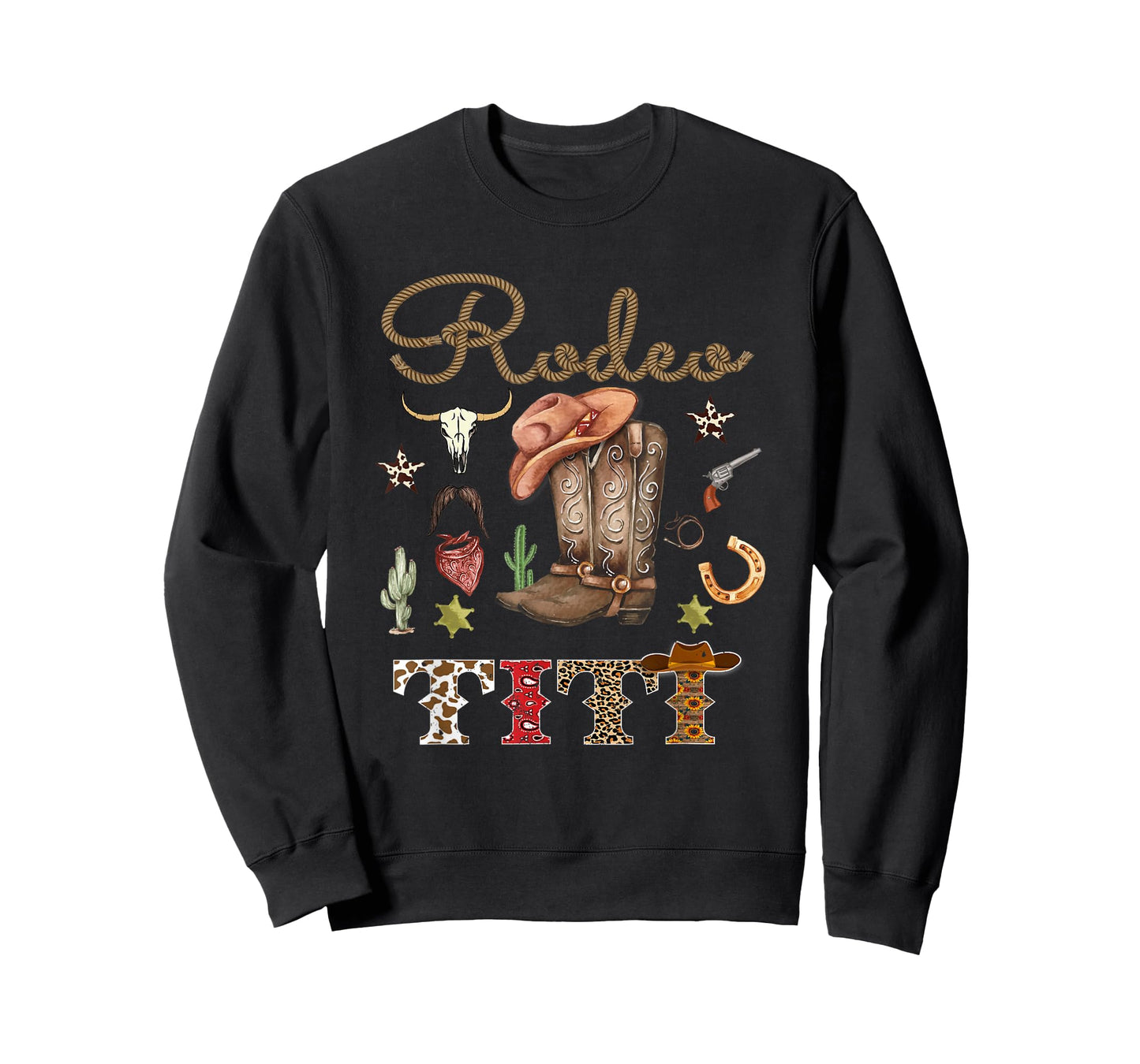 Rodeo Titi Cowboy Cowgirl Birthday Matching Family T-Shirt
