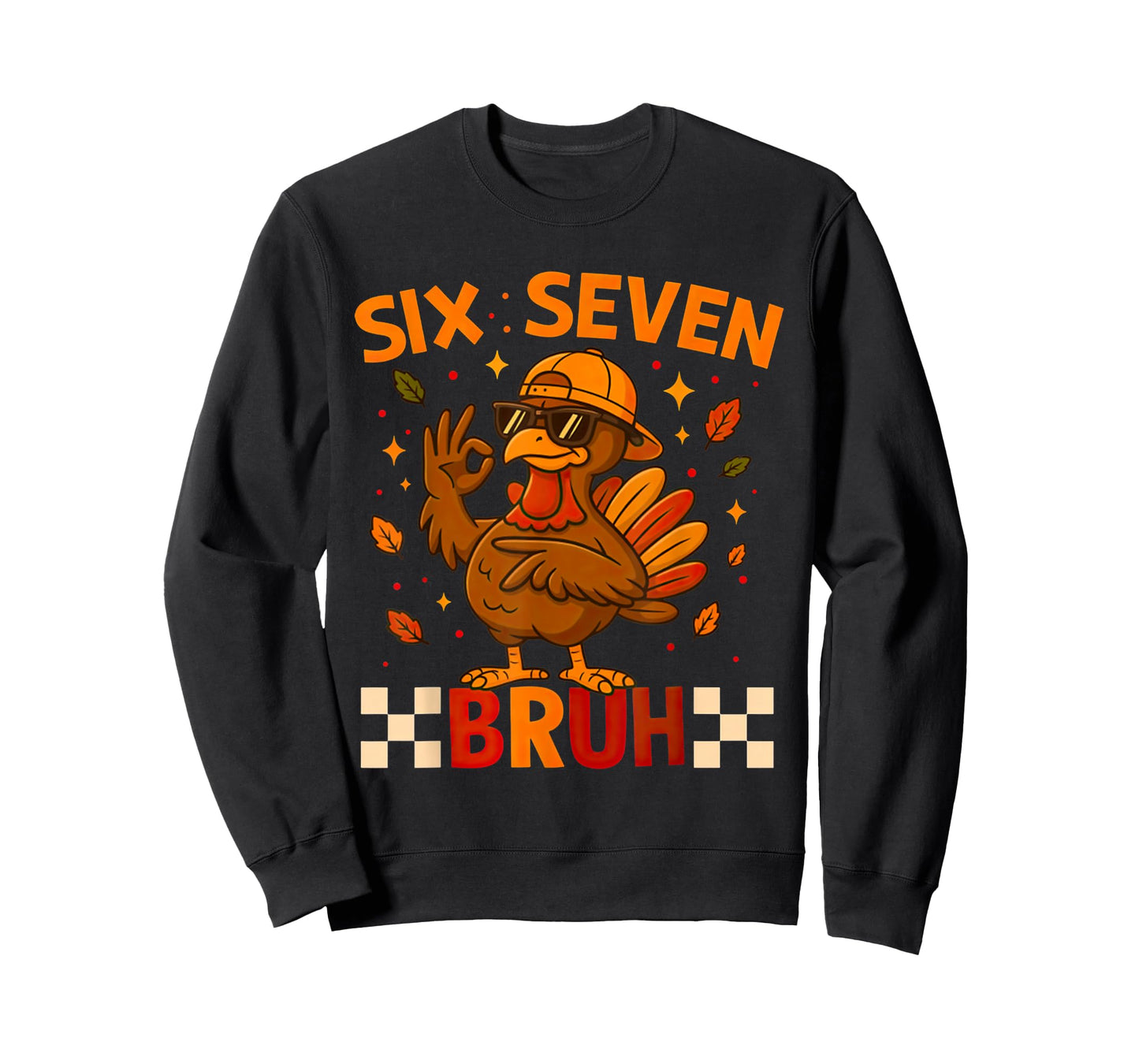 Funny Six Seven Meme Turkey Kids Bruh, 67 Thanksgiving T-Shirt