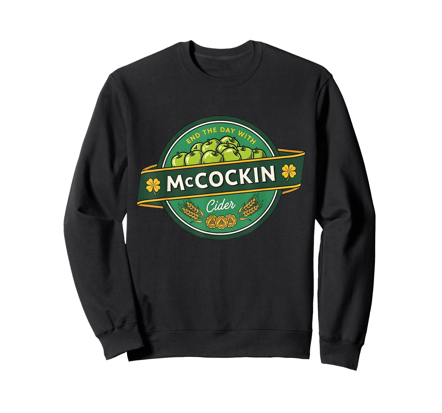 St Patrick’s Day McCockin Cider Funny Adult Humor for Men T-Shirt