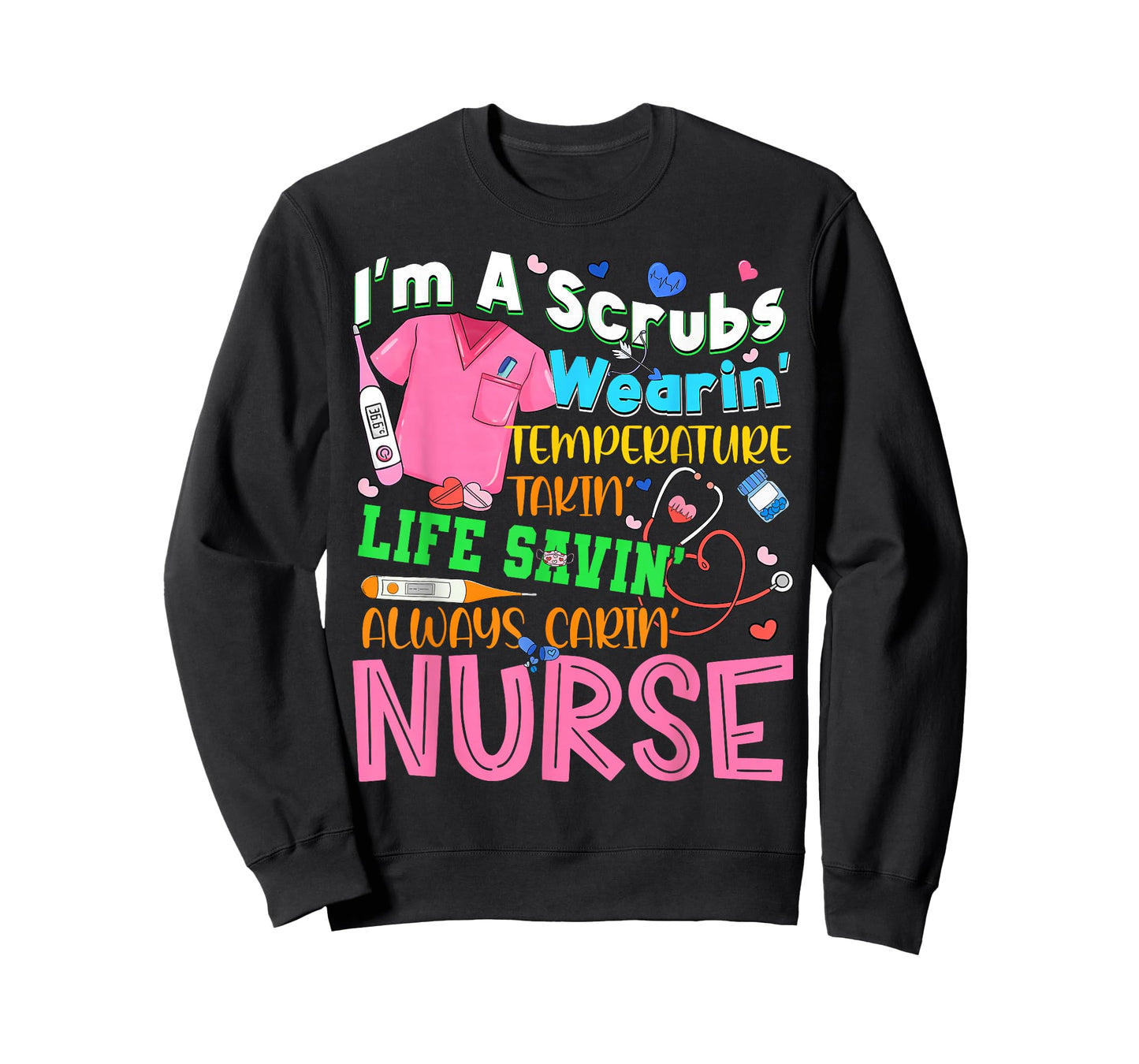 Nursing Nurse Job Definition Love Nursing School Girl Women T-Shirt