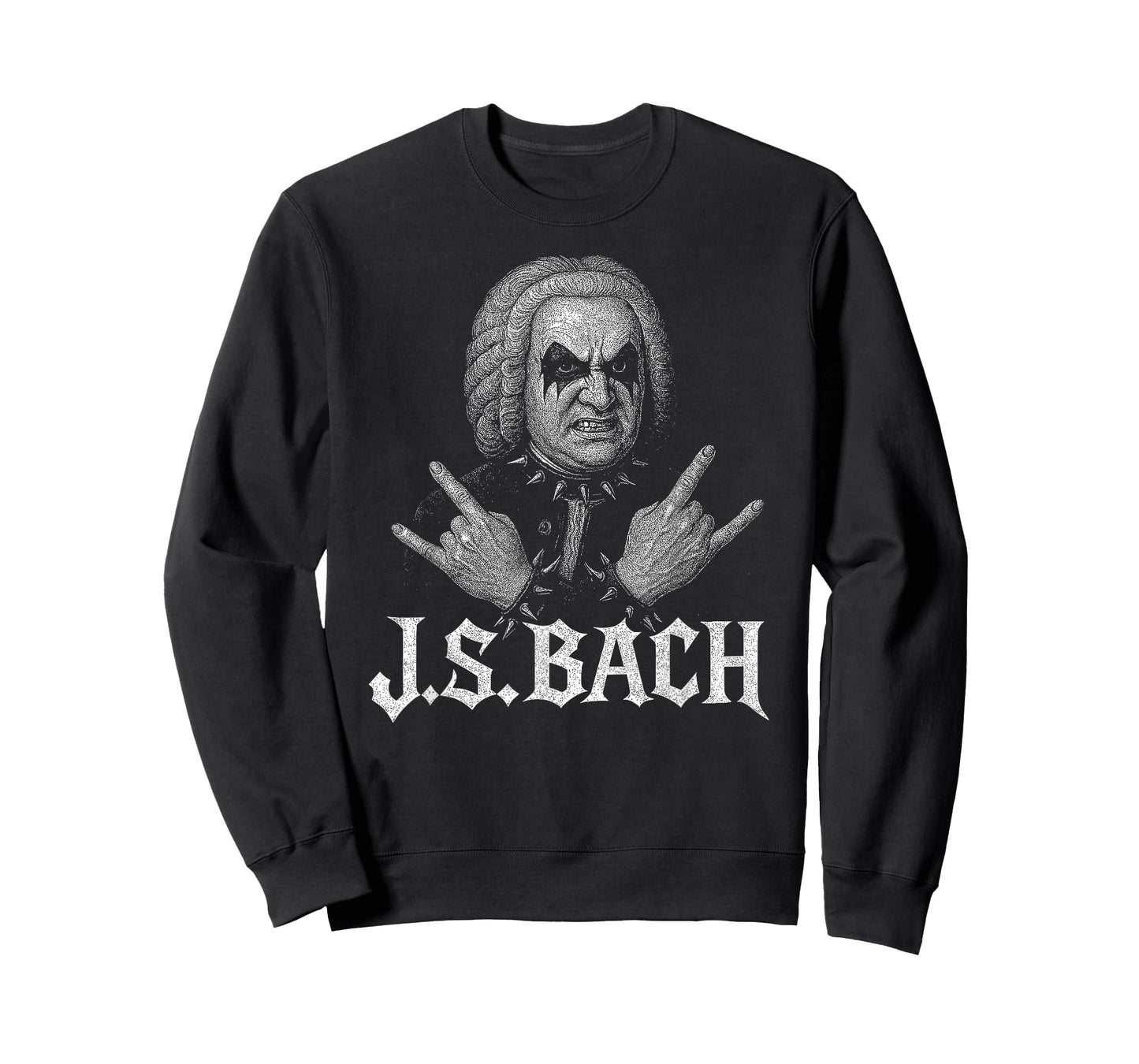 Classical Composer Bach Music Death Metal Corpse Paint T-Shirt