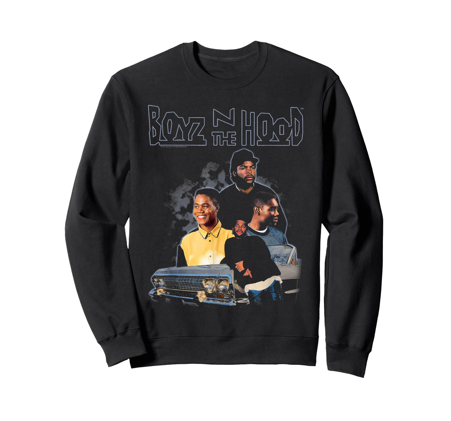 Boyz n The Hood Black and Blue Photo Collage Vintage Movie T-Shirt