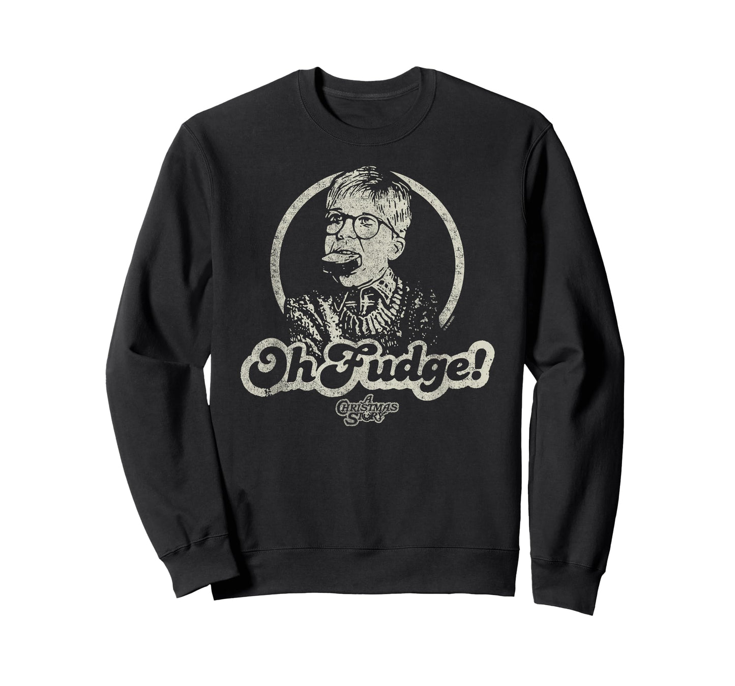 A Christmas Story Oh Fudge! Ralphie Distressed Portrait T-Shirt