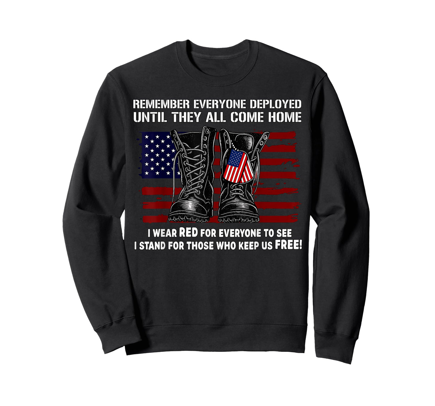 Remember Everyone Deployed Friday Military American Flag T-Shirt