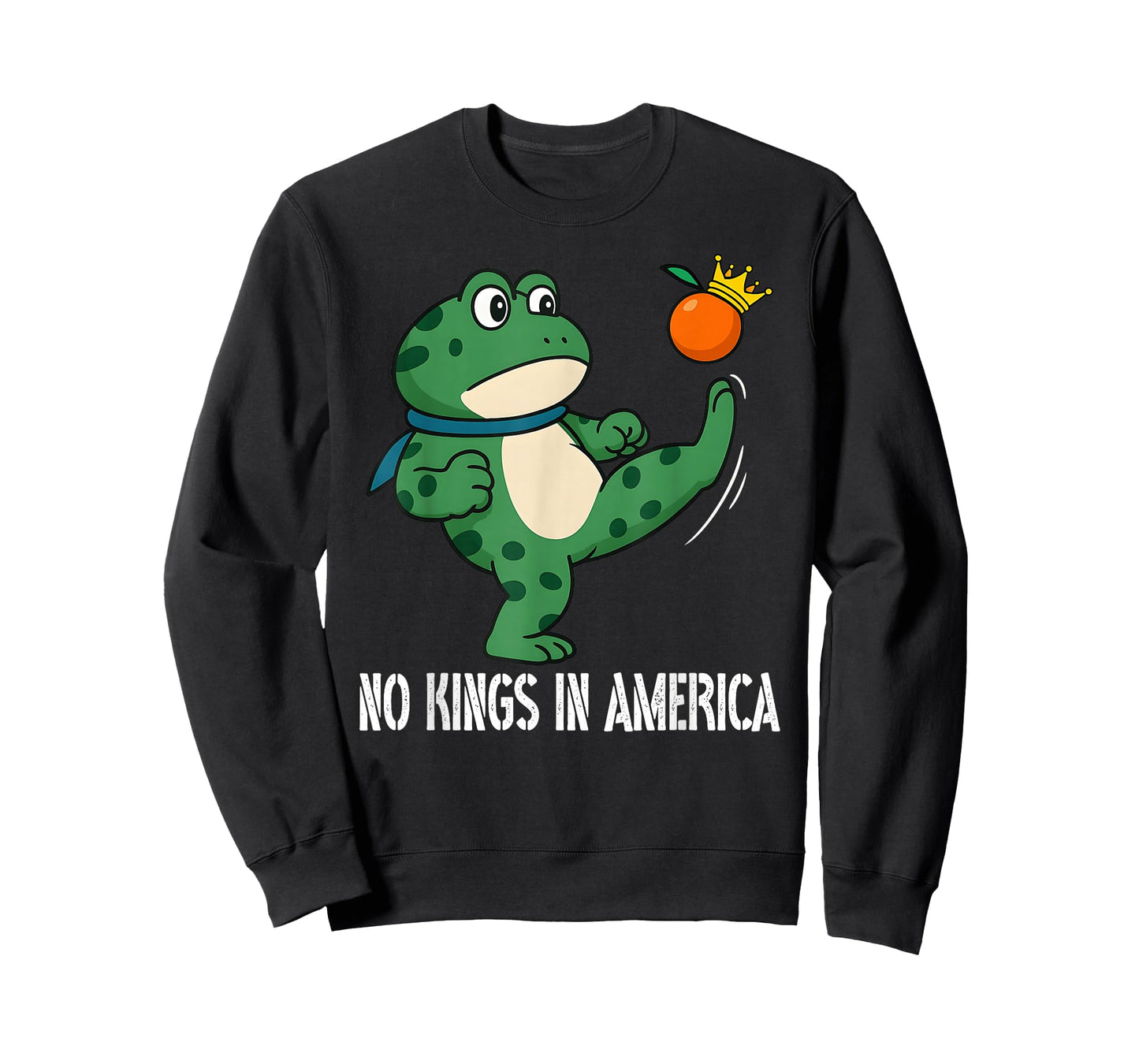 Funny No Kings Vintage Frog T-Shirt