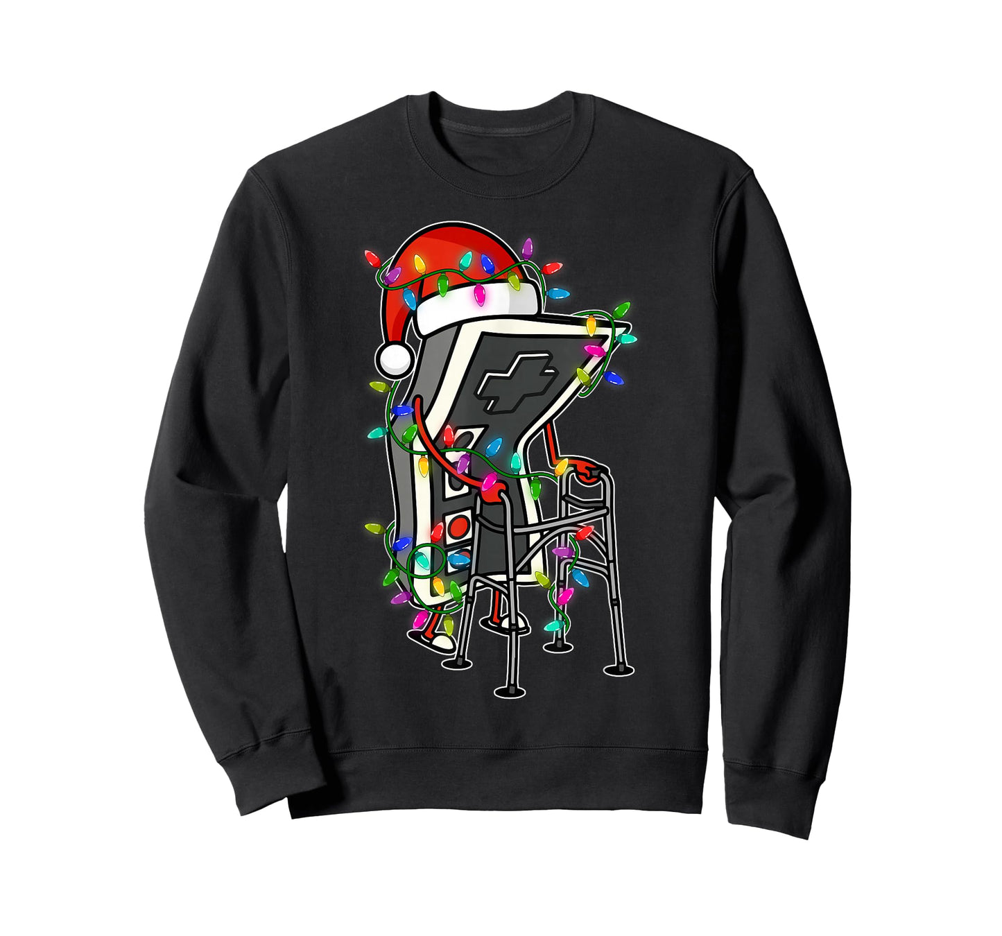 Old Gamer Gaming Retro 80s 90s Funny Video Game Christmas T-Shirt
