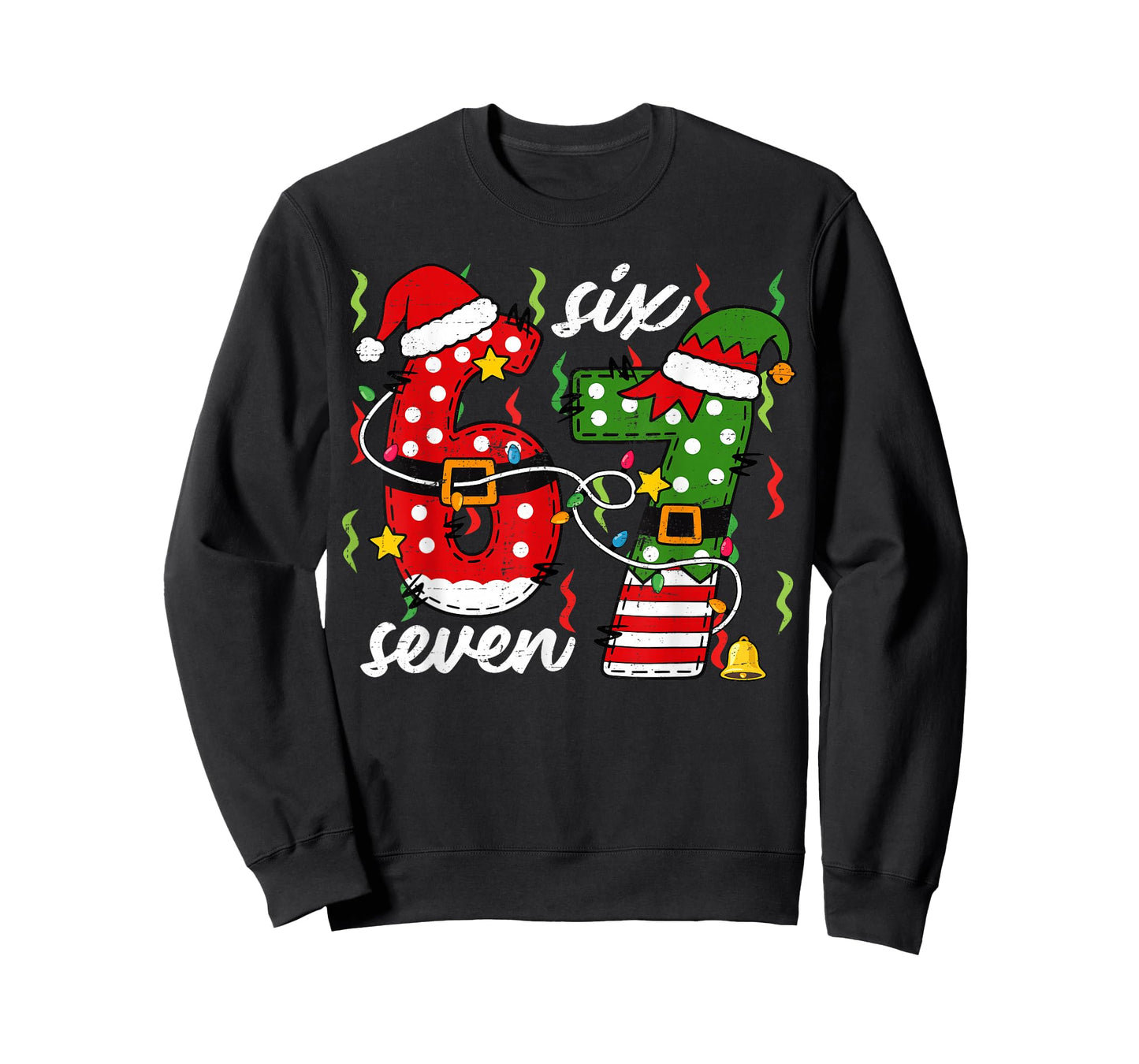 67 Christmas Funny 6 7 Meme Six Seven Shirt Boys Girls Kids T-Shirt