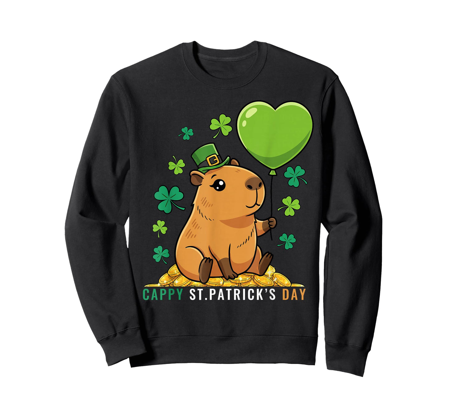 Cappy St Patricks Day Funny Capybara T-Shirt