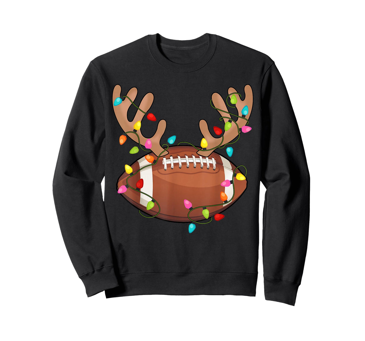 Santa Sports Design for Men Boys Christmas Football Player T-Shirt