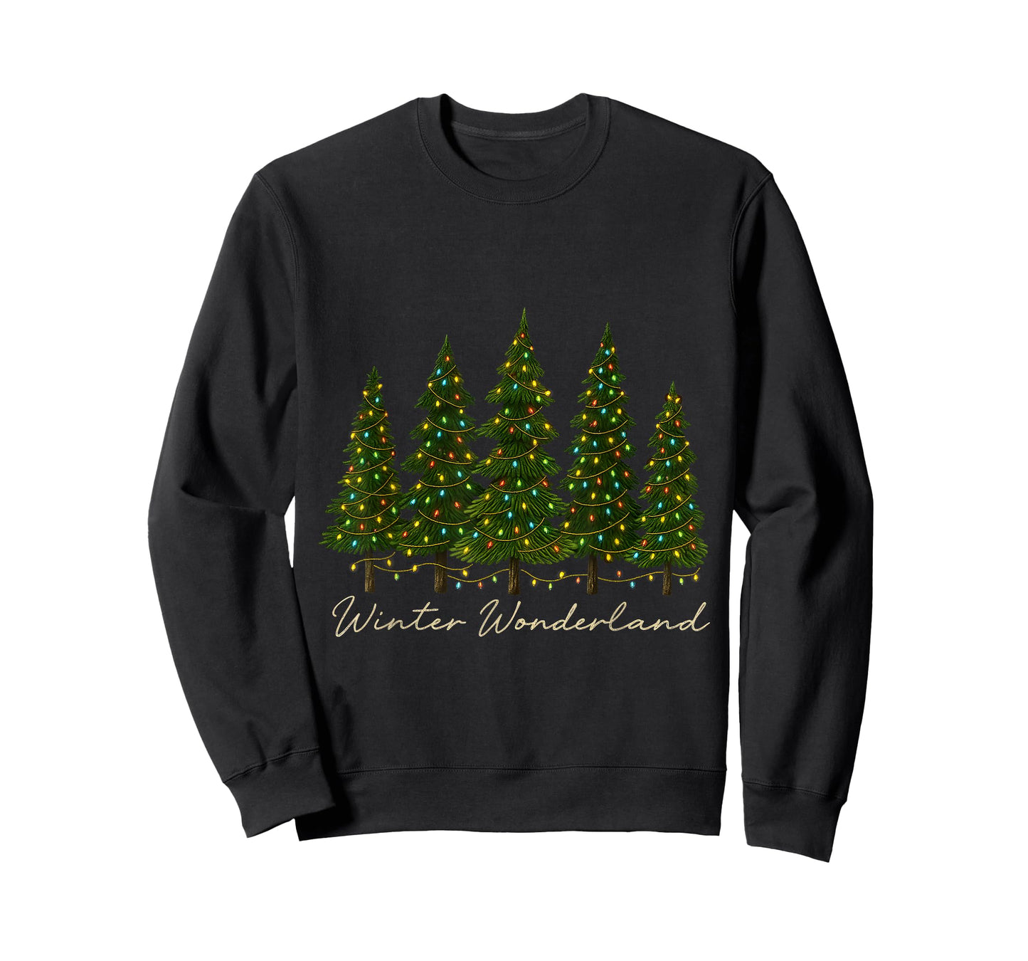 Winter Wonderland Christmas Tree Lights T-Shirt