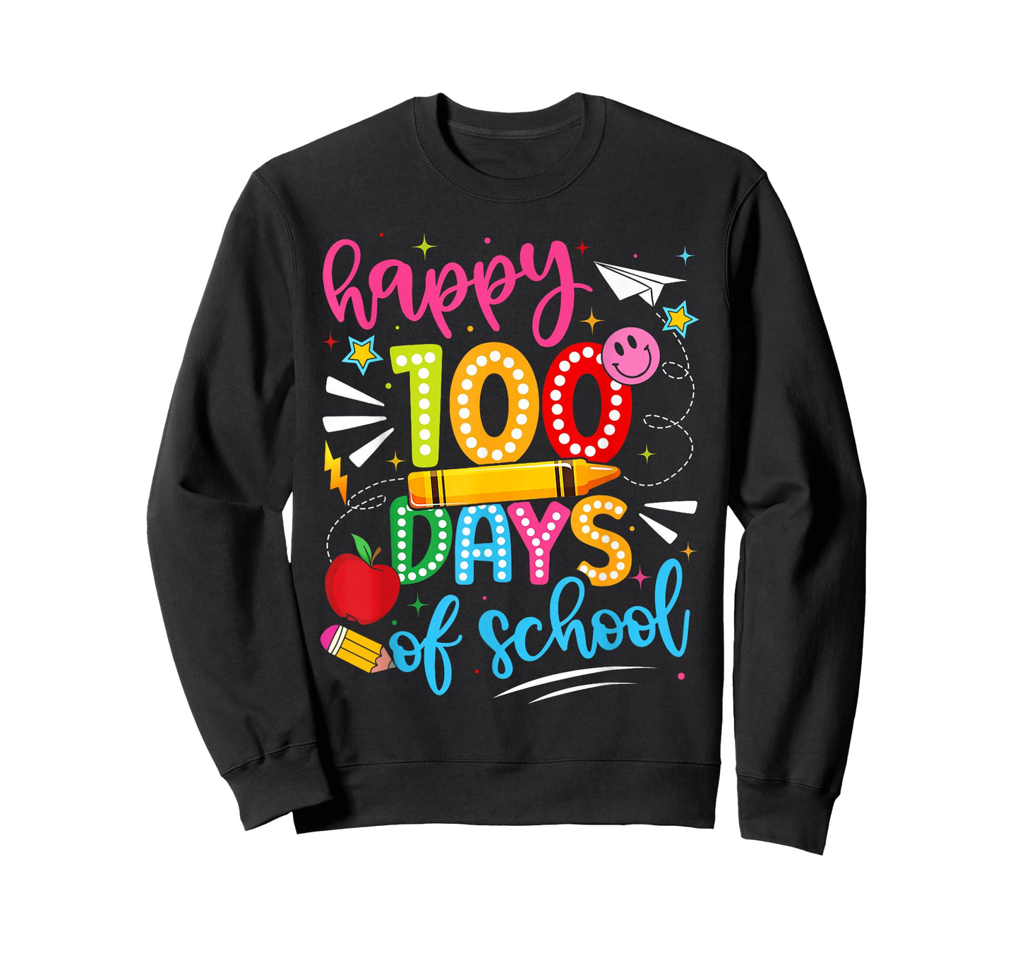 100th Day of School Happy 100 Days Teachers Boy Girl Kid T-Shirt
