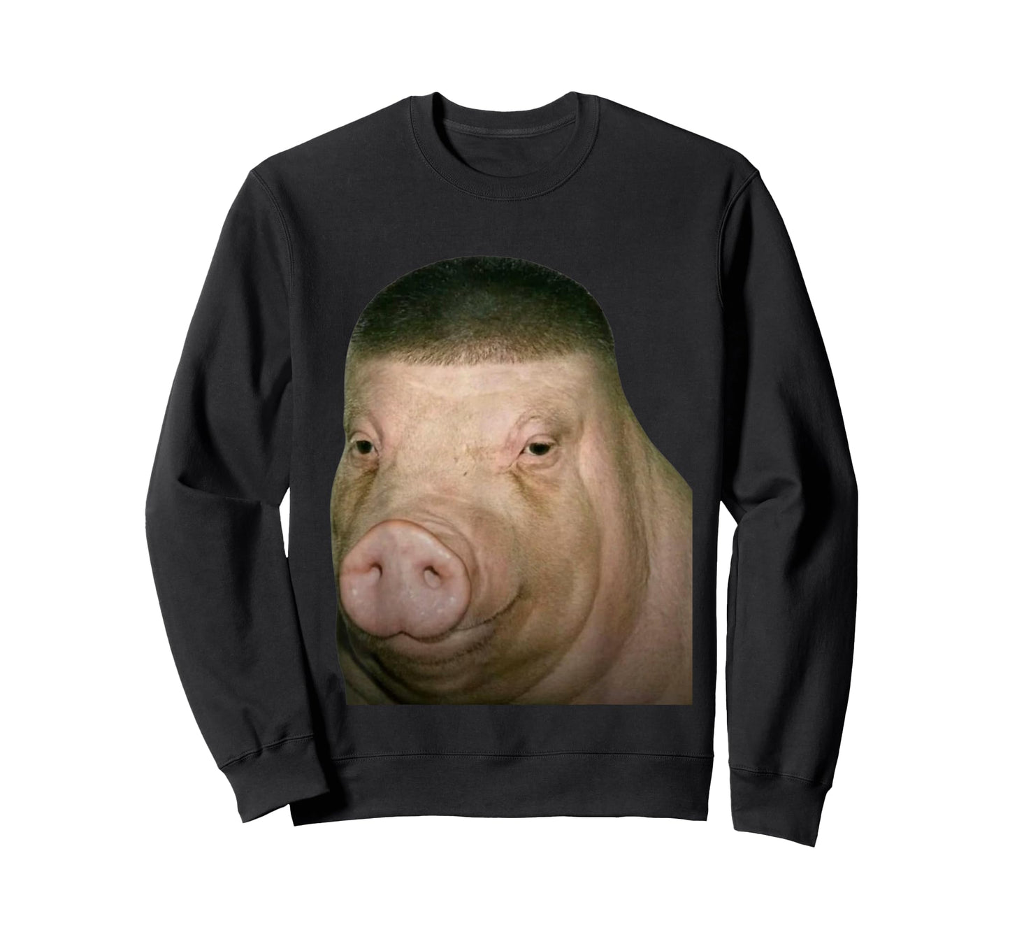 Pig Wig Funny John Pork Fade Haircut Design T-Shirt