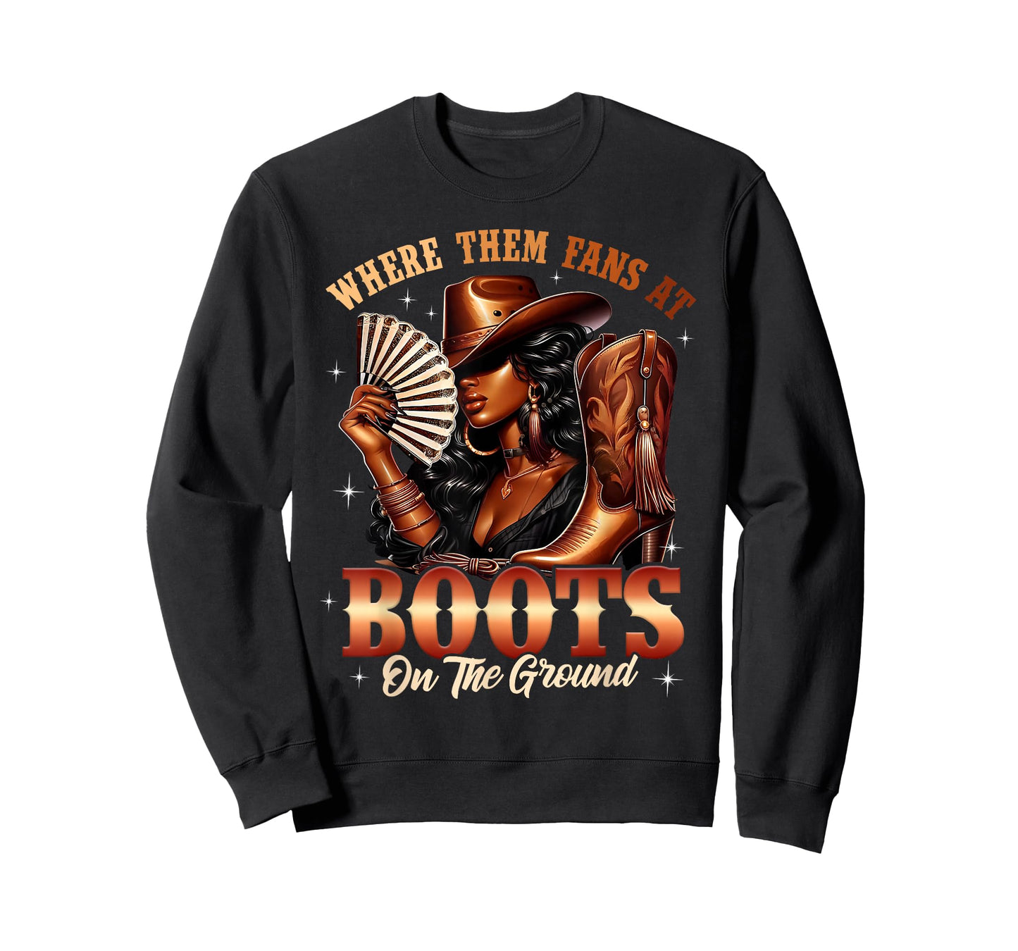 Boots On The Ground Cowgirl Black Women Africa Black History T-Shirt