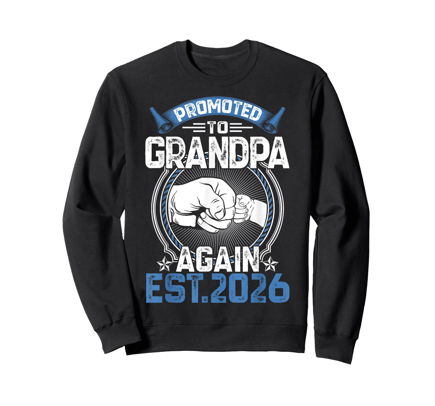 Retro Promoted to Grandpa 2026 Again Soon to Be Grandpa T-Shirt