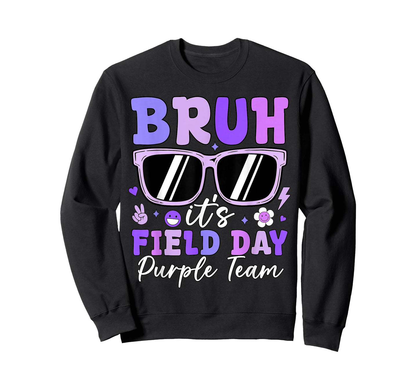 Bruh It's Field Day Purple Team Outdoor Games Kids Teacher T-Shirt