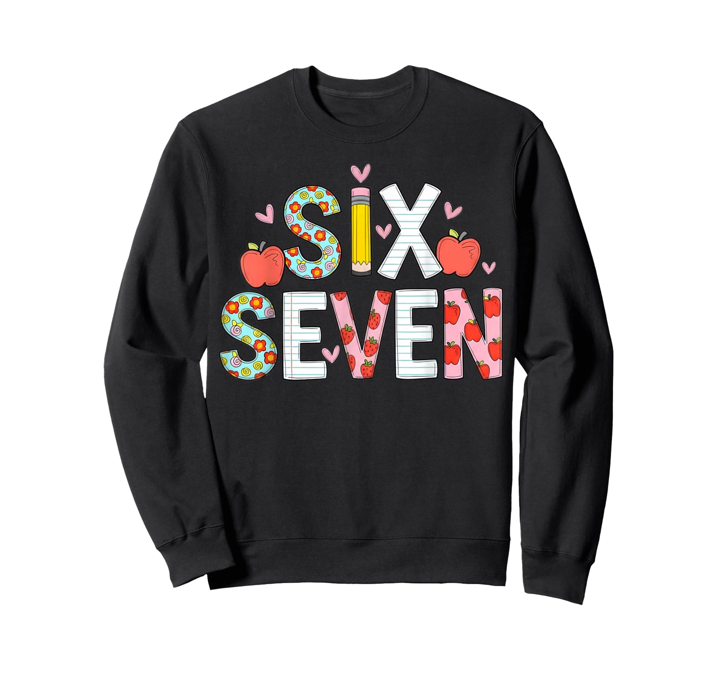 Funny Six Seven 6 7 Meme Teacher Design for Men Women Girls T-Shirt