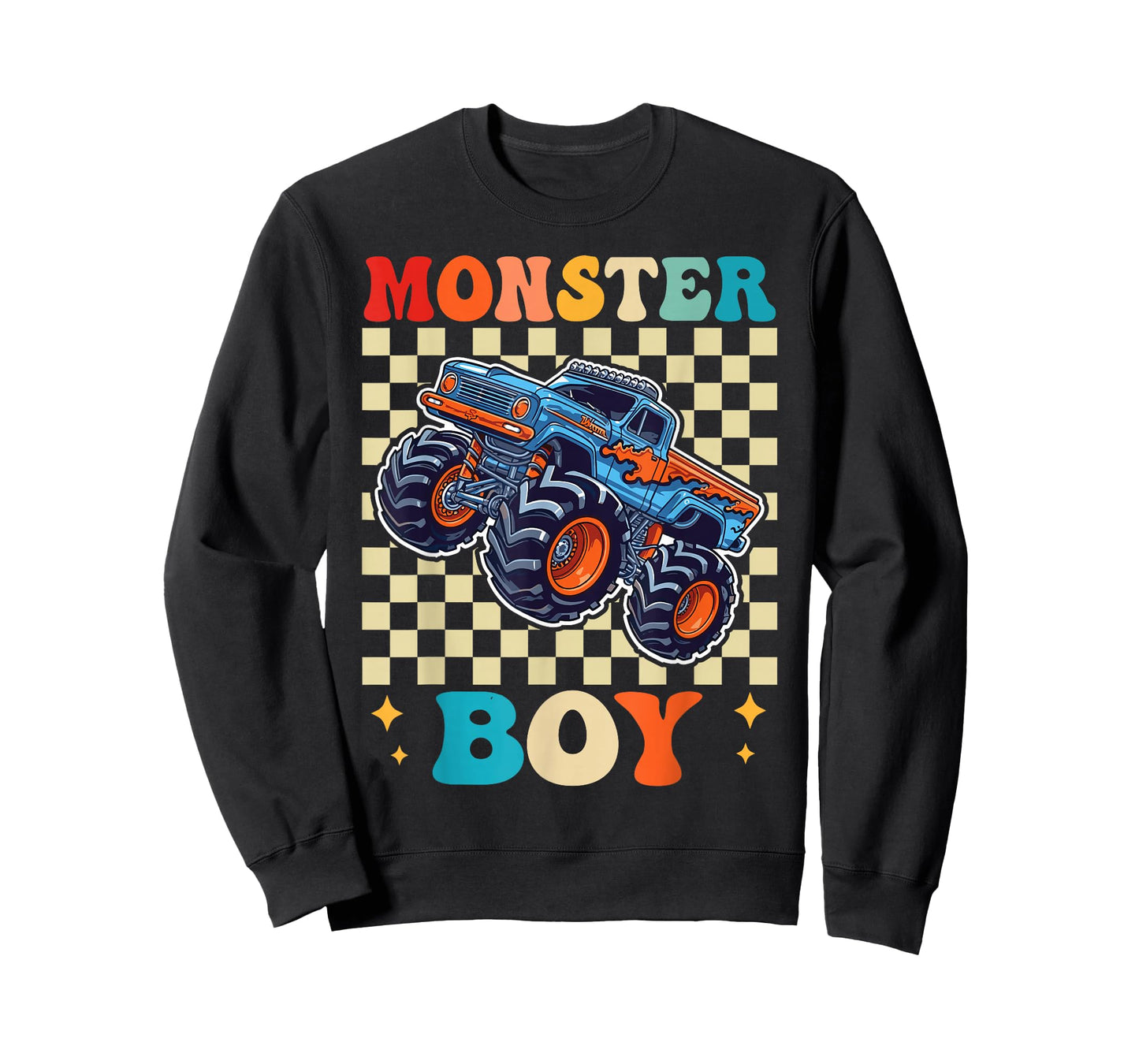 Monster Truck Boy Family Matching Monster Trucks Birthday T-Shirt