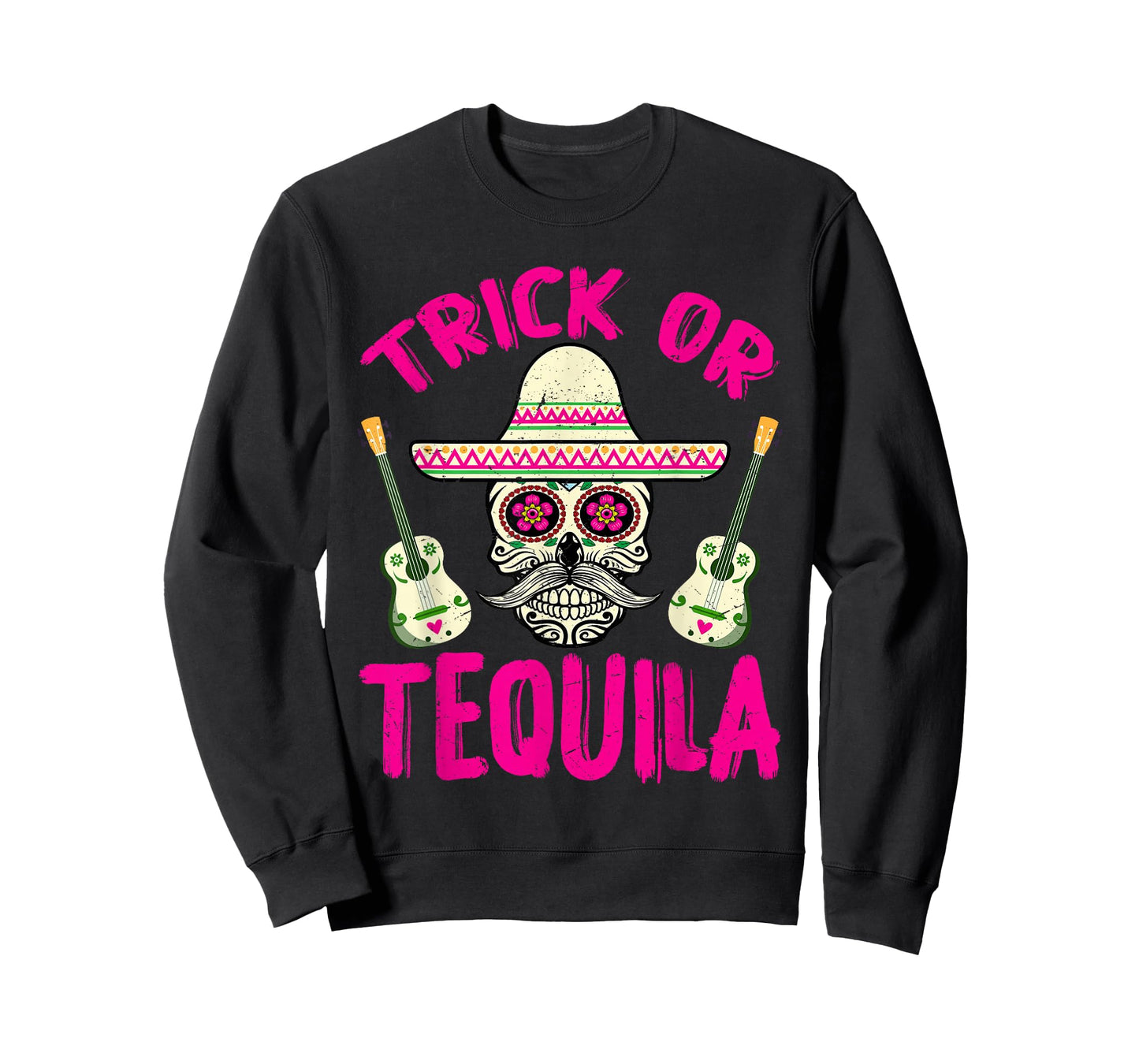 Trick or Tequila Bartender Men Women Funny Halloween Costume T-Shirt