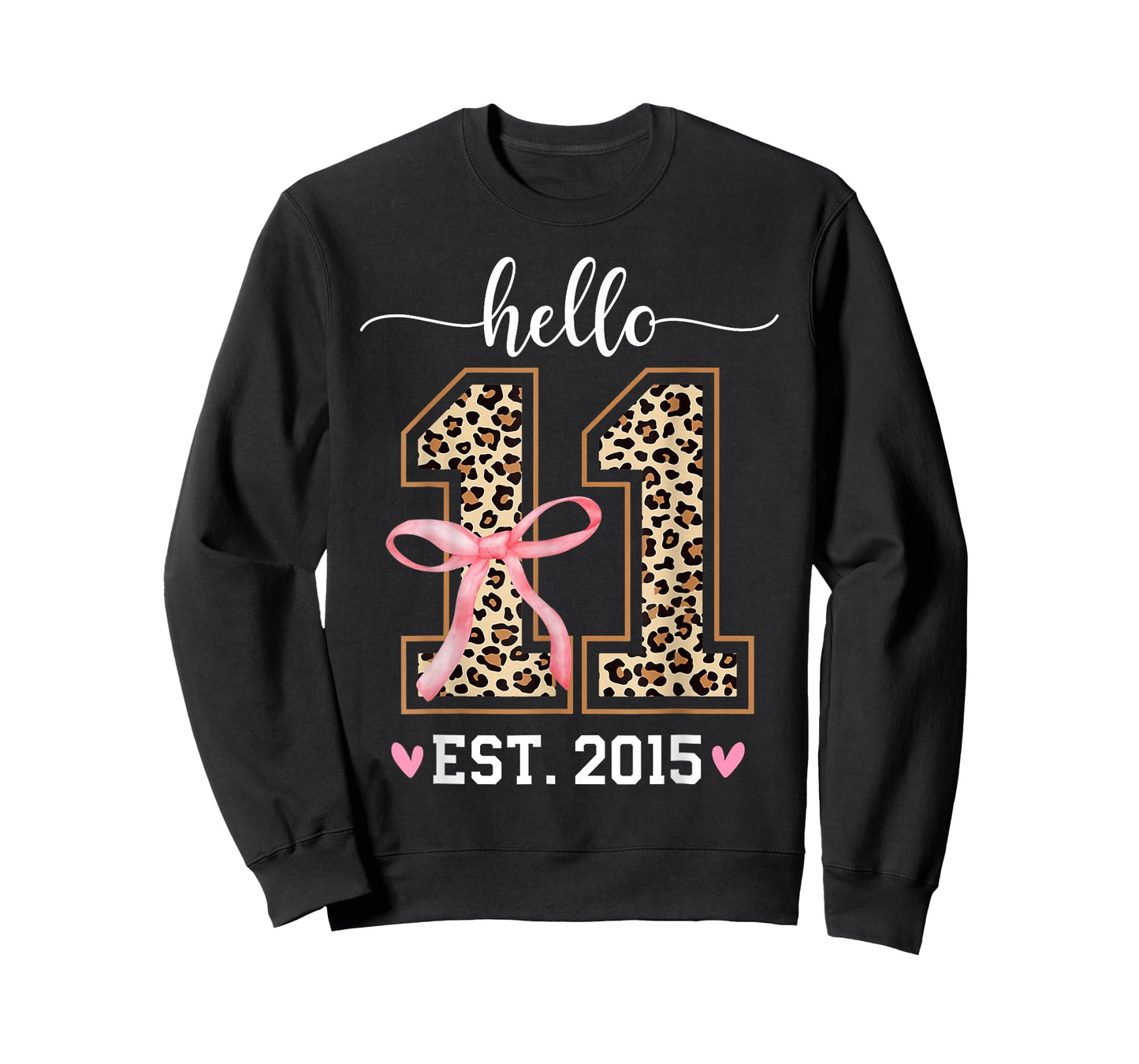Coquette Bow 11th Birthday Girl T-Shirt