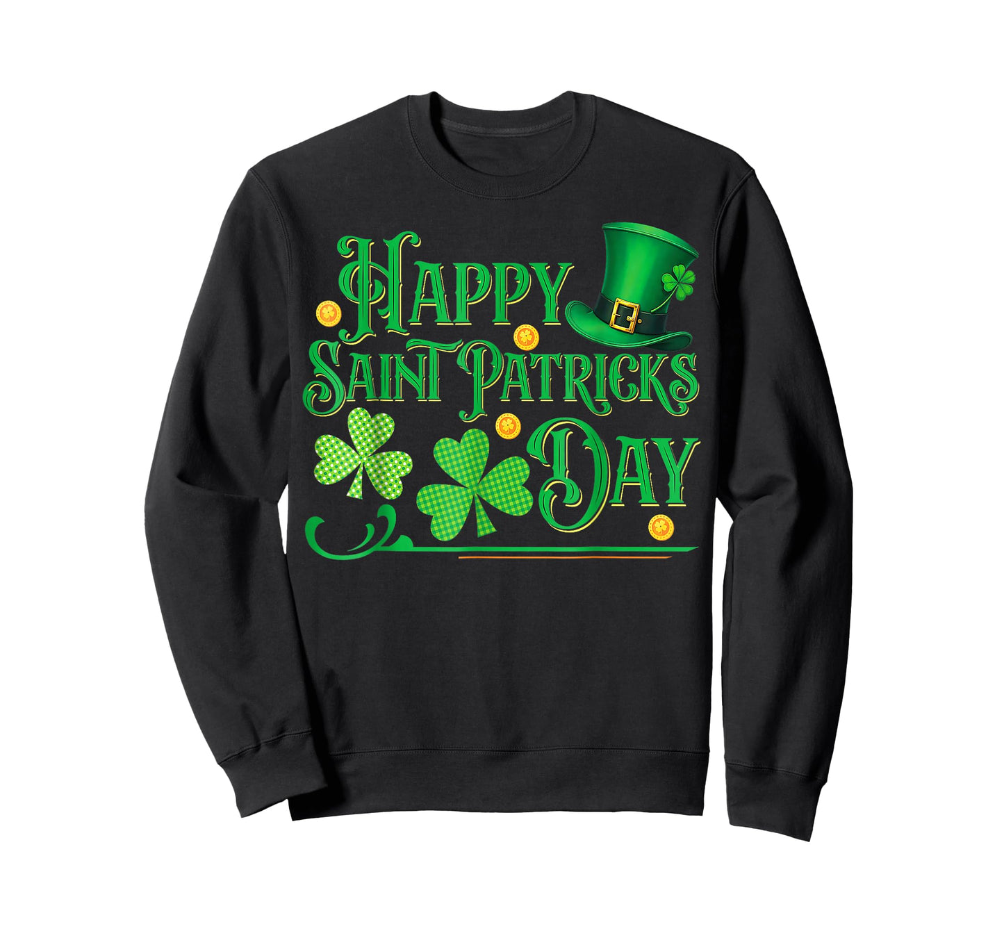 St Patricks Shamrock Happy Saint Patricks Day Men Dad Kids T-Shirt