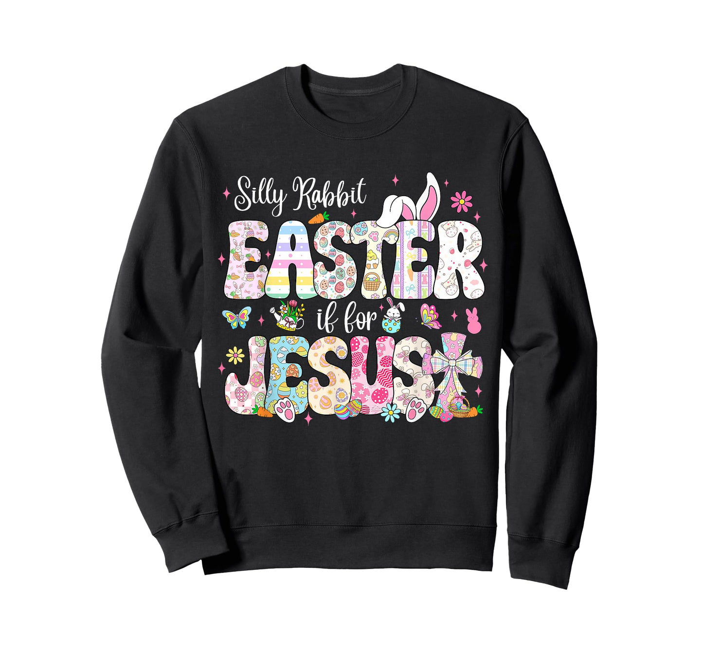 Silly Rabbit Easter is for Jesus Christian Religious Kids T-Shirt