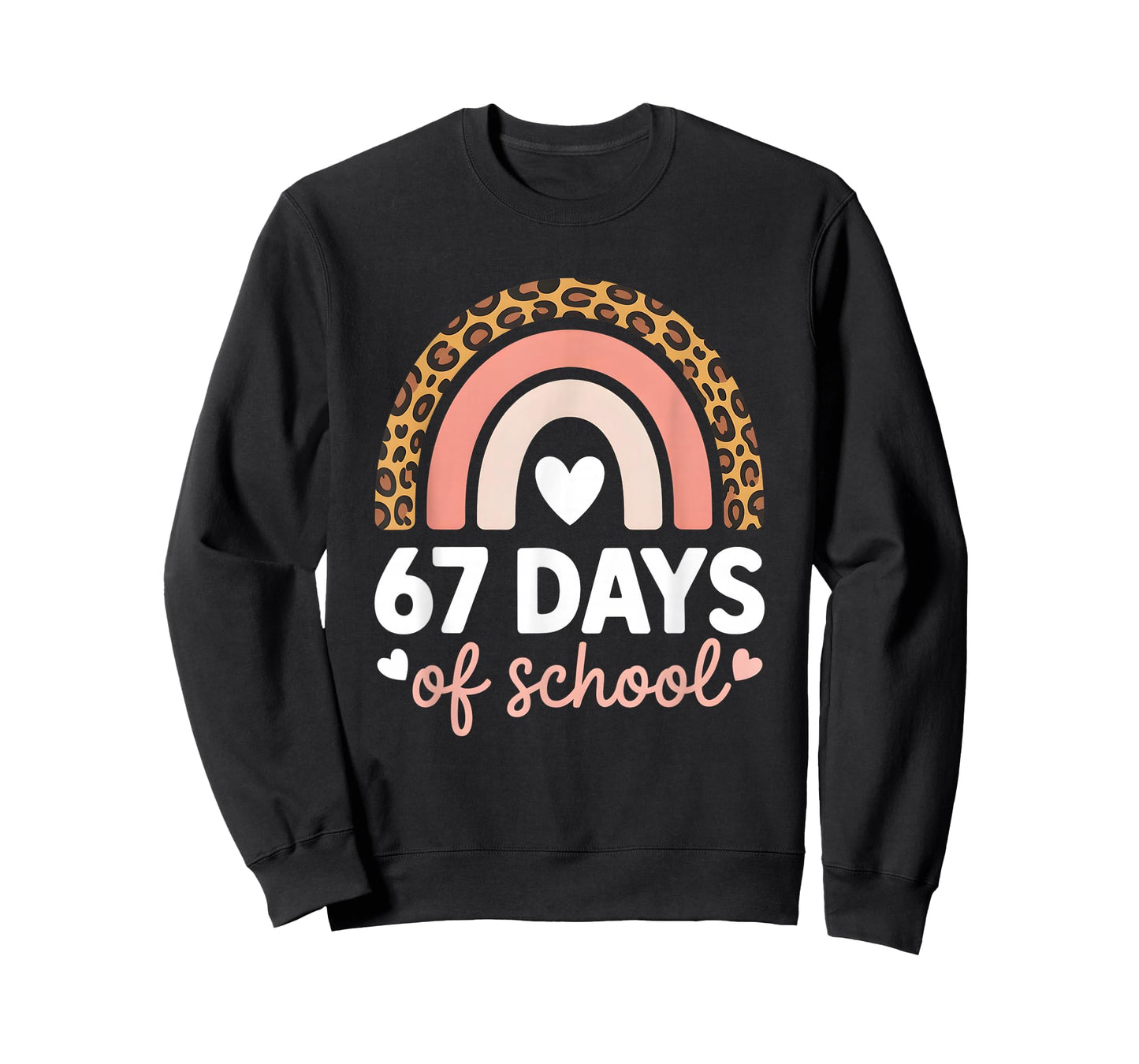 67 Days of School Rainbow Teachers 67 Meme Humor Funny 6 7 T-Shirt