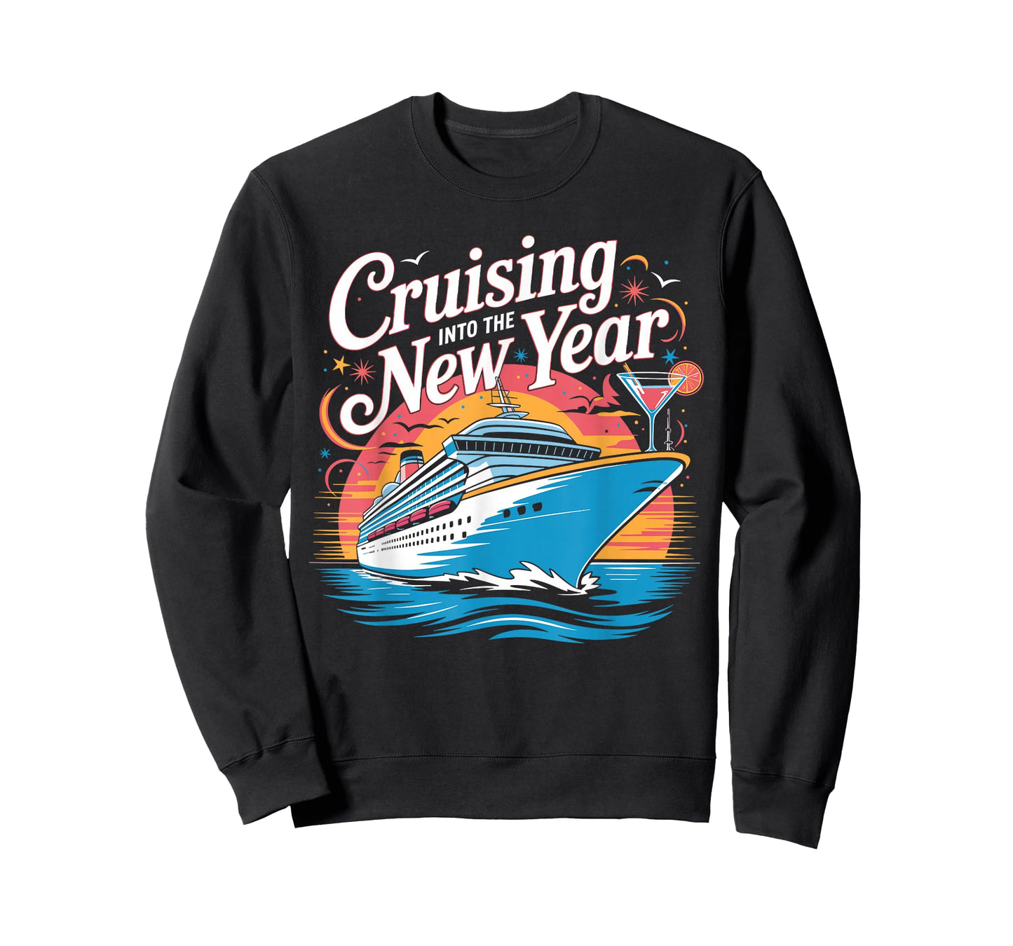 Happy New Year Family Cruise Matching Celebration T-Shirt