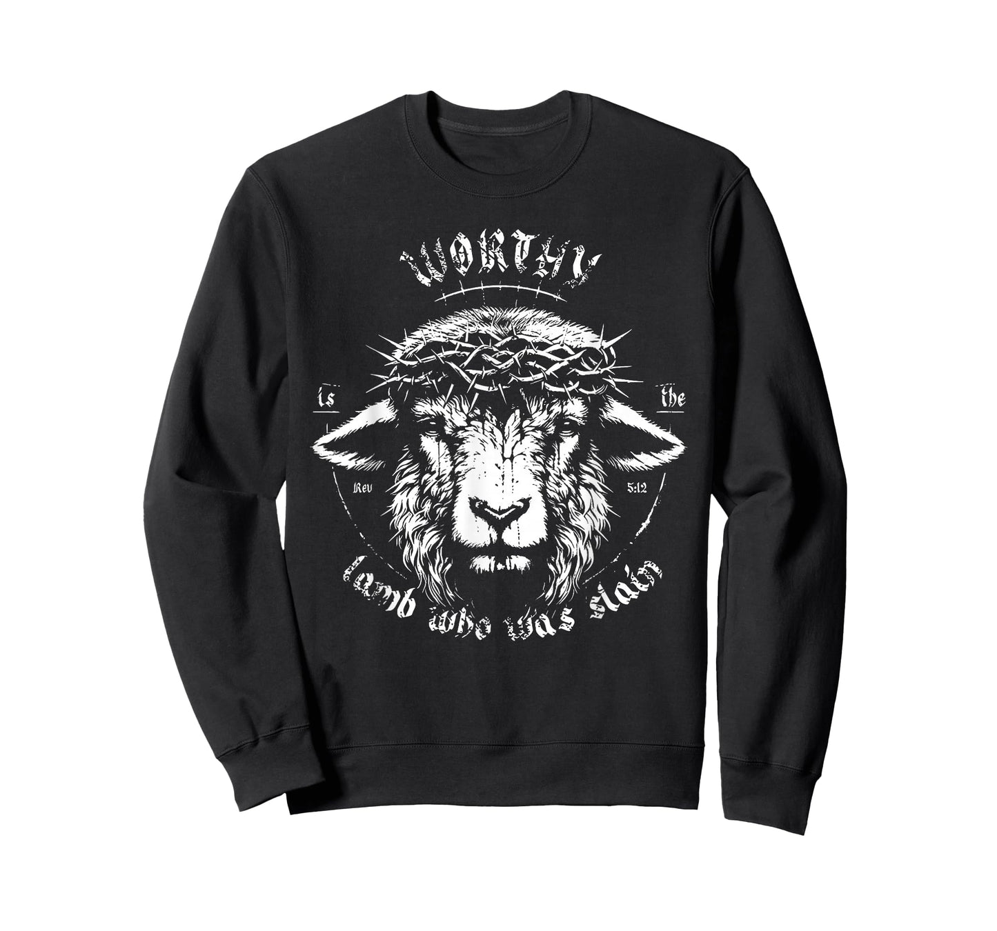 Worthy is The Lamb Who was Slain Revelation 5 12 Faith Art T-Shirt