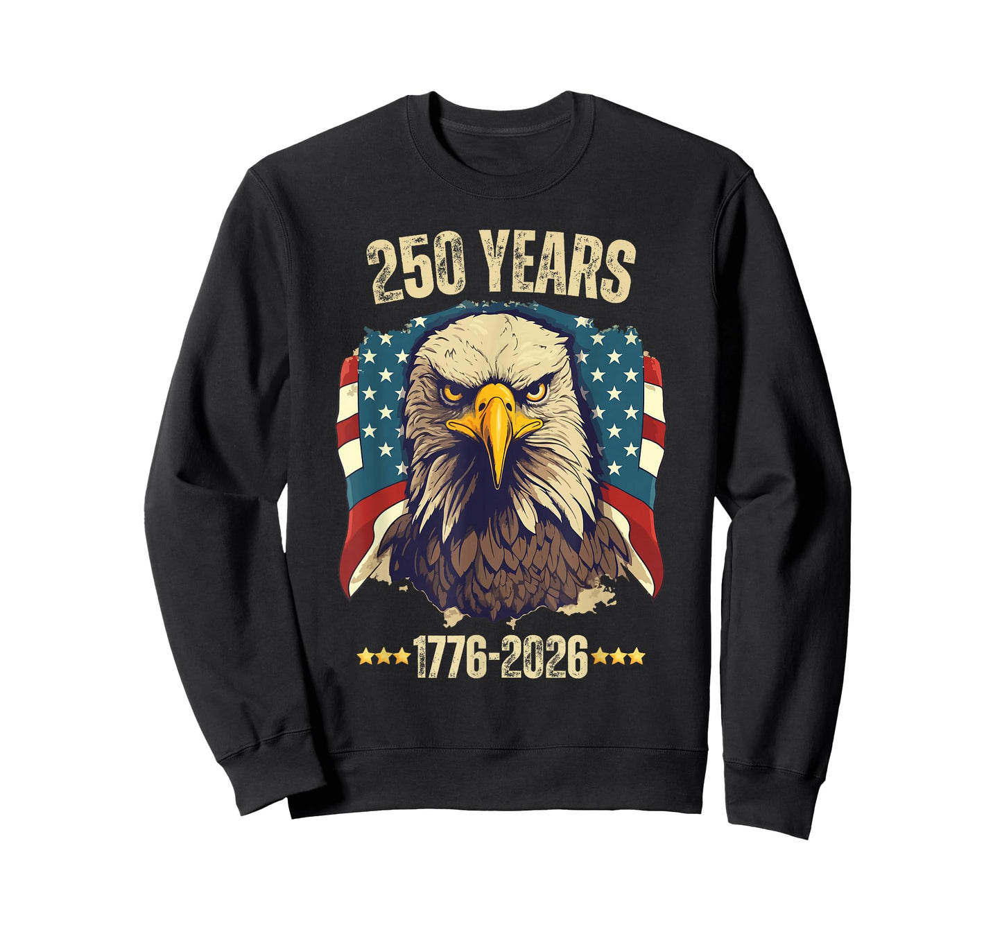 Vintage 250 Years 4th of July Liberty Eagle American Patriot T-Shirt