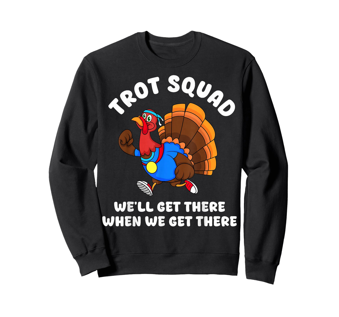 Turkey Run Trot Squad Thanksgiving Running Team Matching T-Shirt